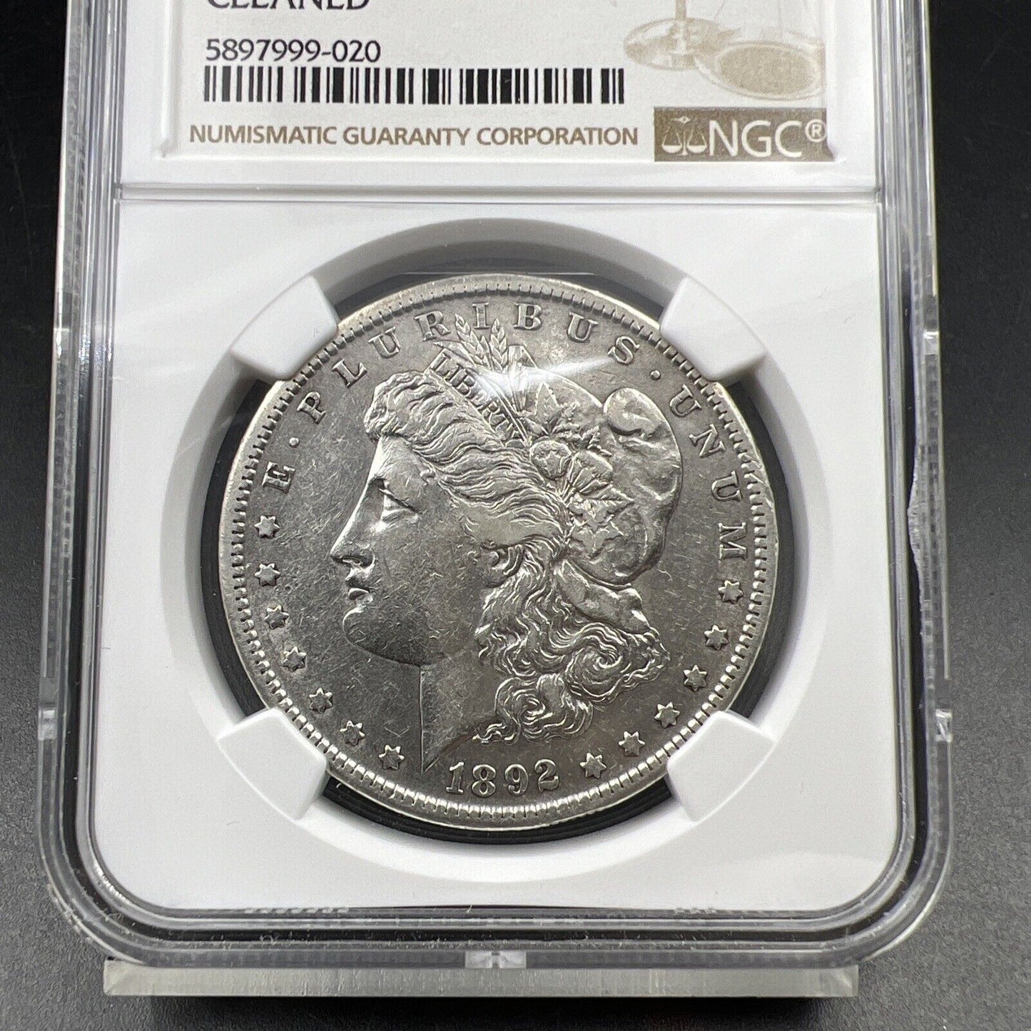 1892 S Morgan Silver Dollar - NGC EF XF Details Cleaned Nice Look Semi Key Date