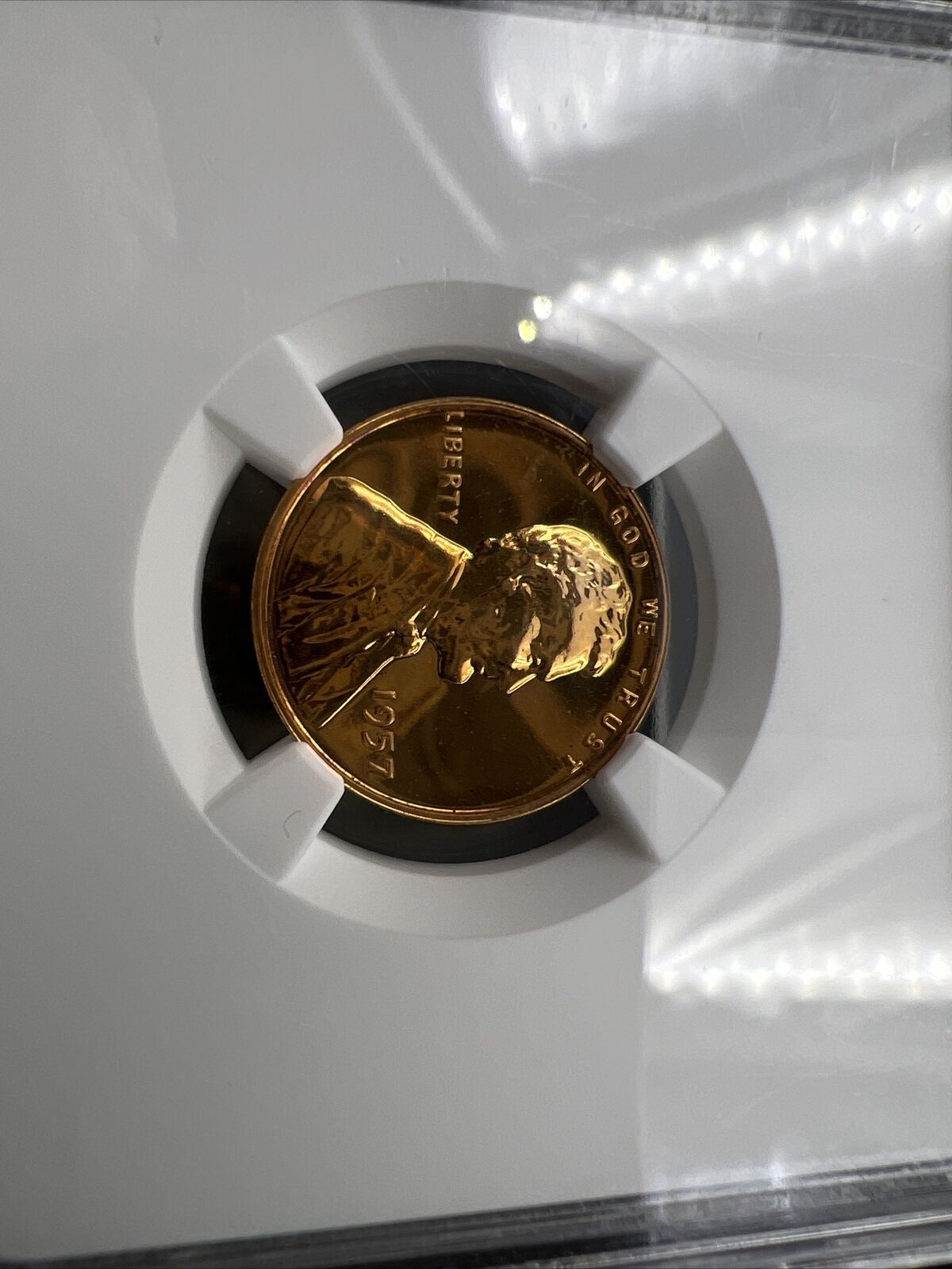 1957 Lincoln Wheat Cent Penny Coin NGC PF66 Gem Proof Certified
