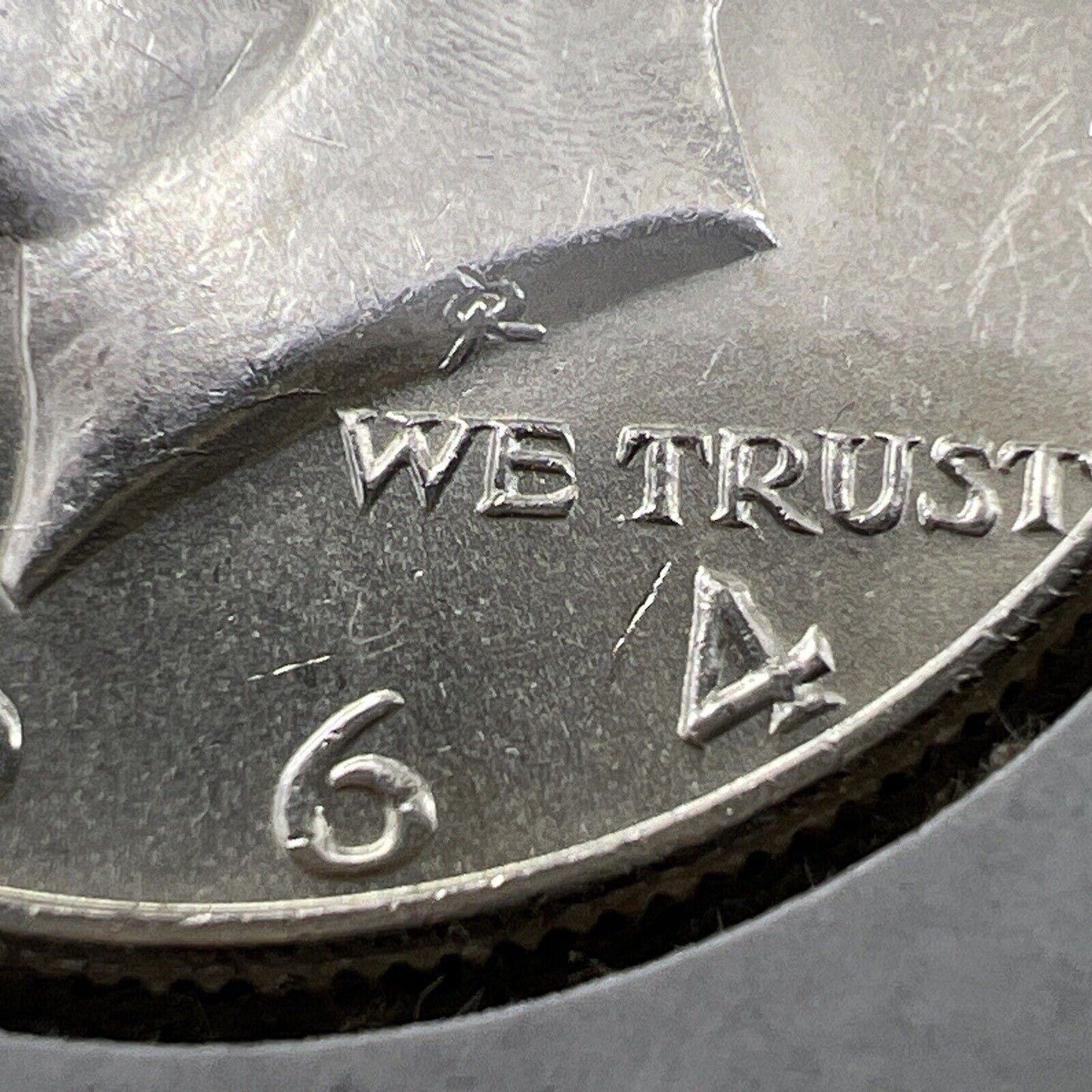 1964 P 50C Kennedy Half Dollar Coin DDO Double Die OBV Minor Variety AU