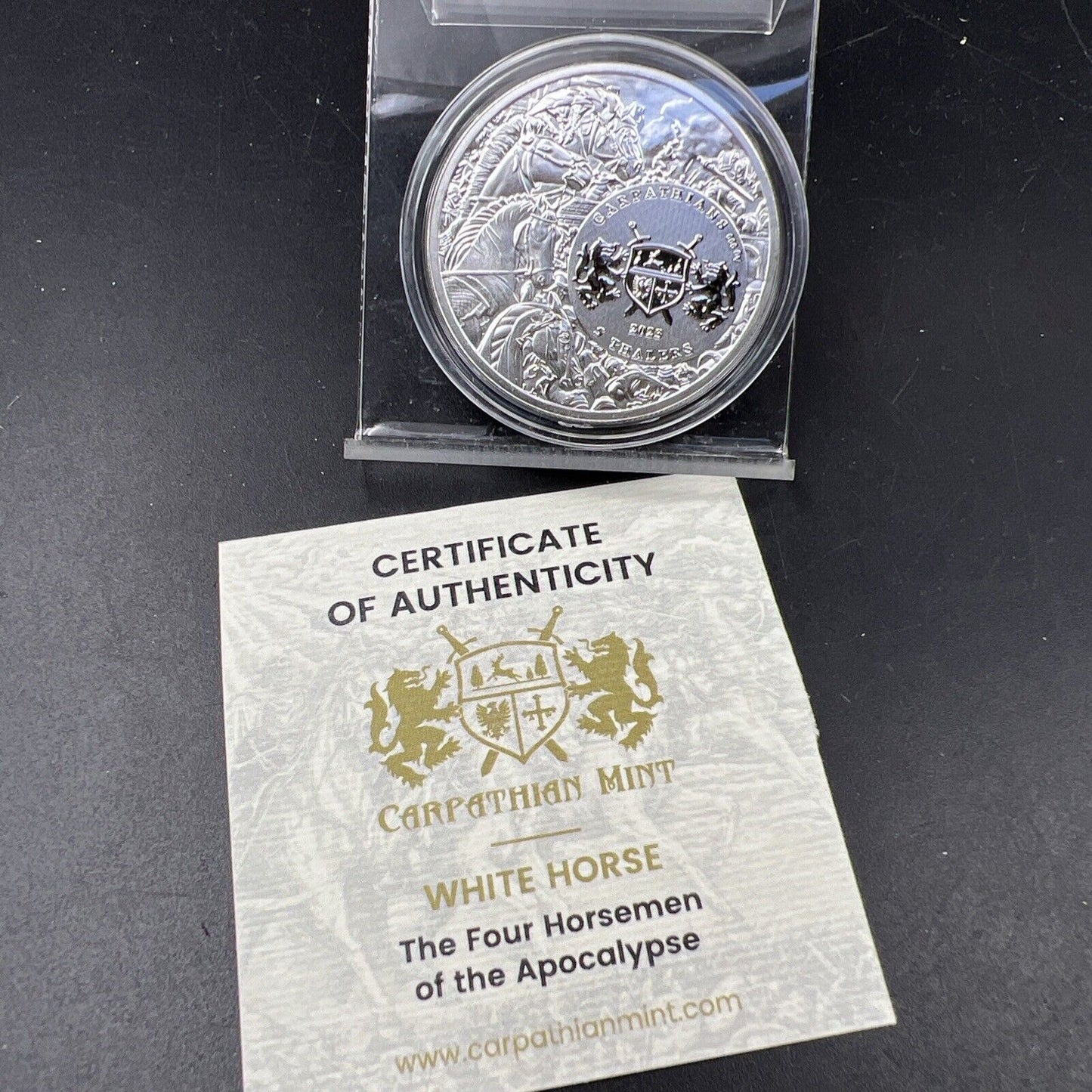 2023 5 Thalers Carpathians 1 oz Silver Four Horsemen of the Apocalypse BU