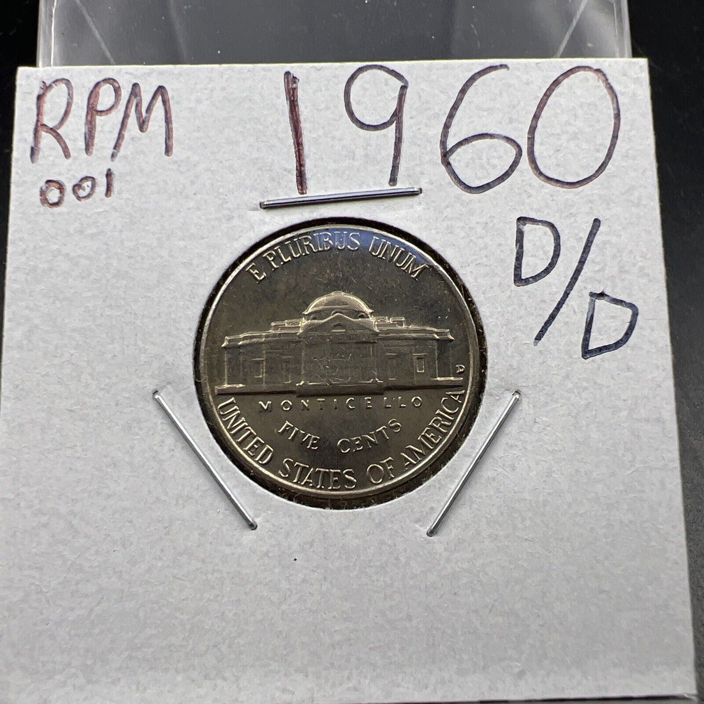 1960 D 5c Jefferson Nickel Coin Choice BU UNC RPM 001 Variety #A