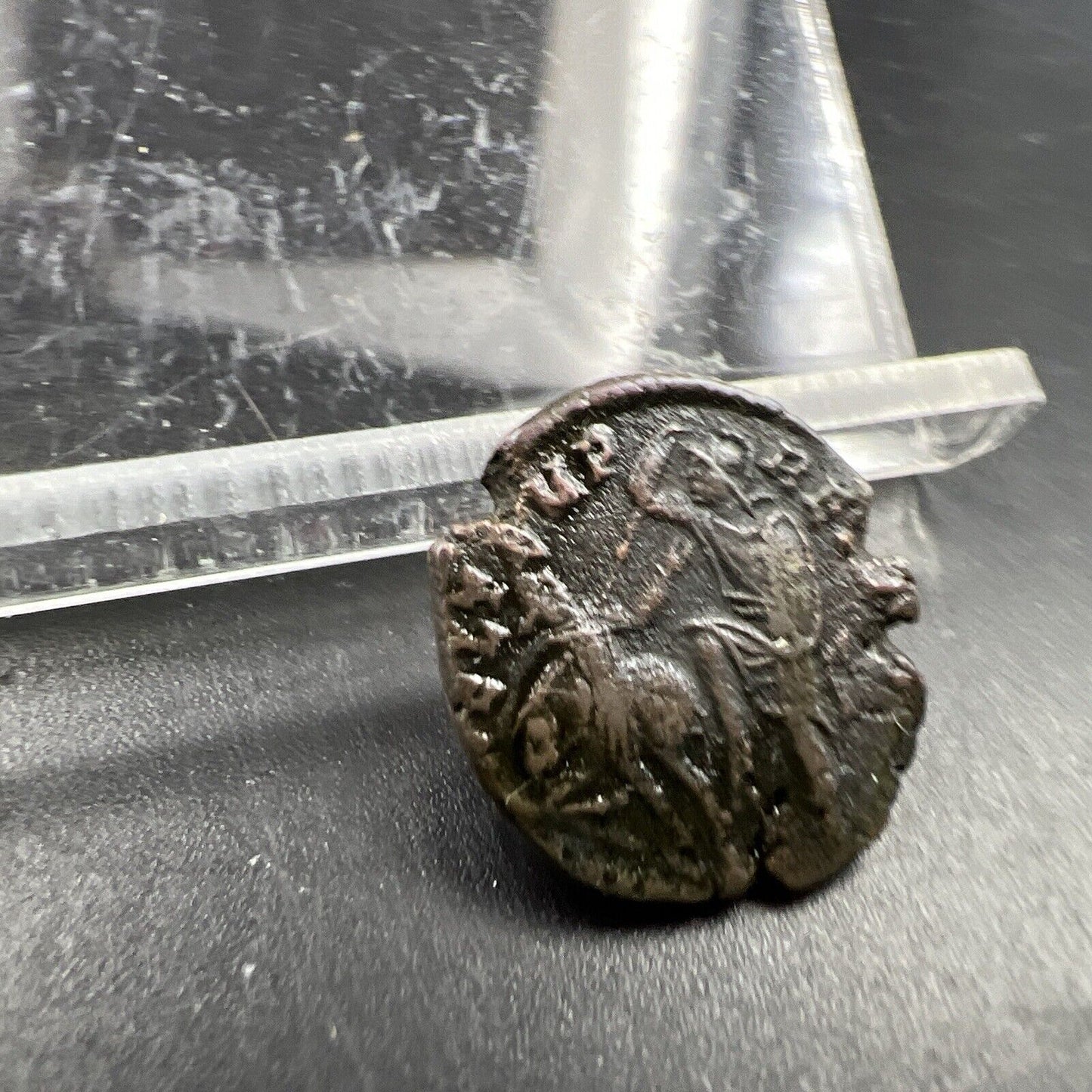 Constantius II 337-361 AE Follis Ancient Rome Roman Coin Binummis VF Circ #107AE