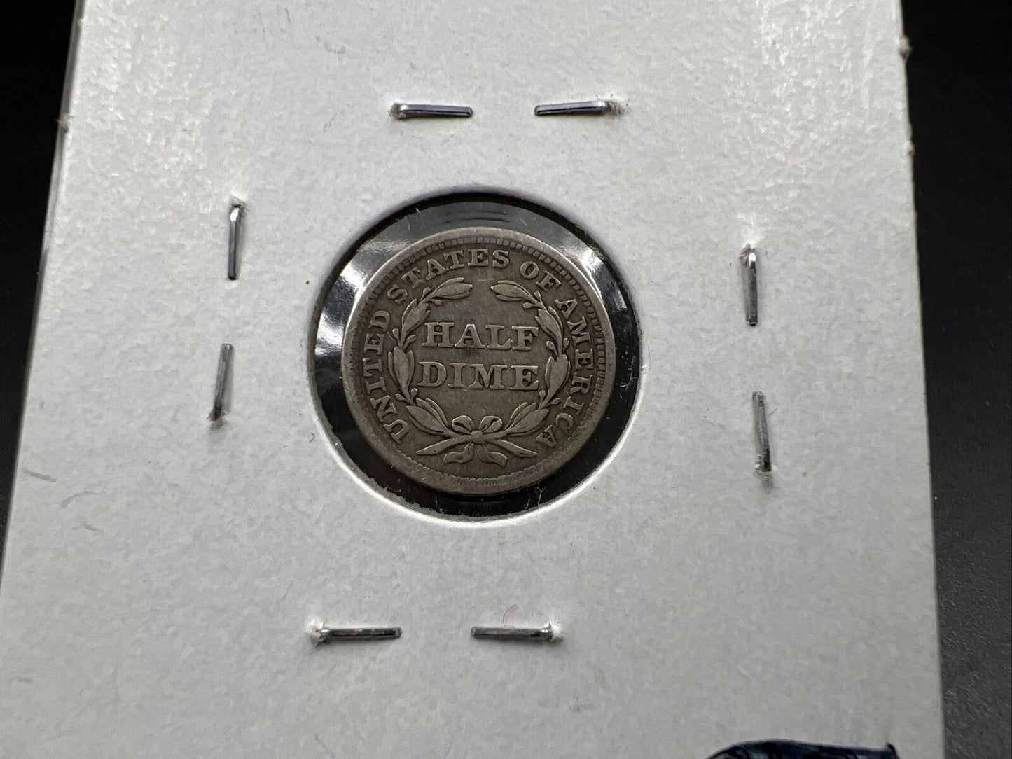 1855 P With Arrows Seated Liberty Half Dime Coin Choice VG Very Good / Fine Circ