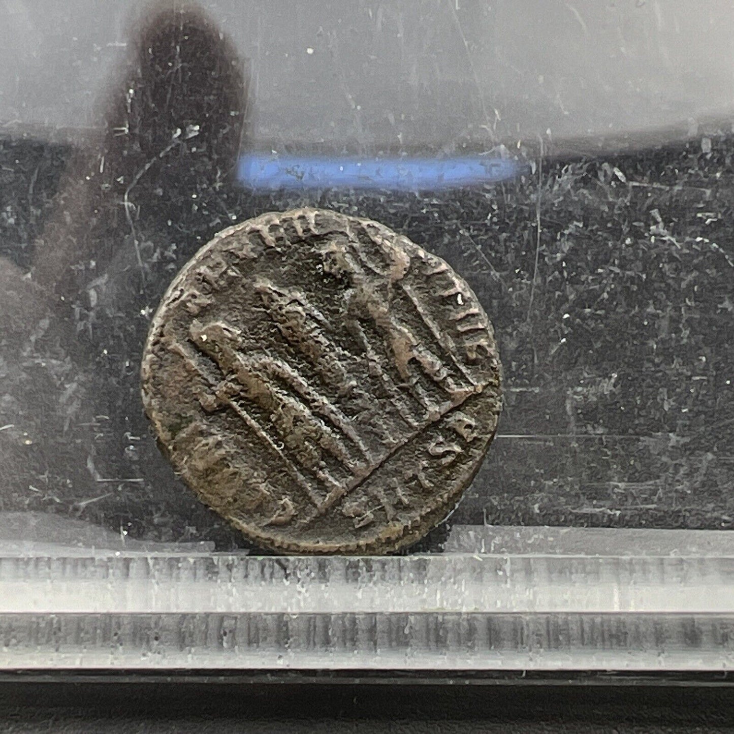 Constantius I Magnus AE 4 Ancient Roman Bronze Coin c. 336 - 337 AD w/ Cudd VG/F