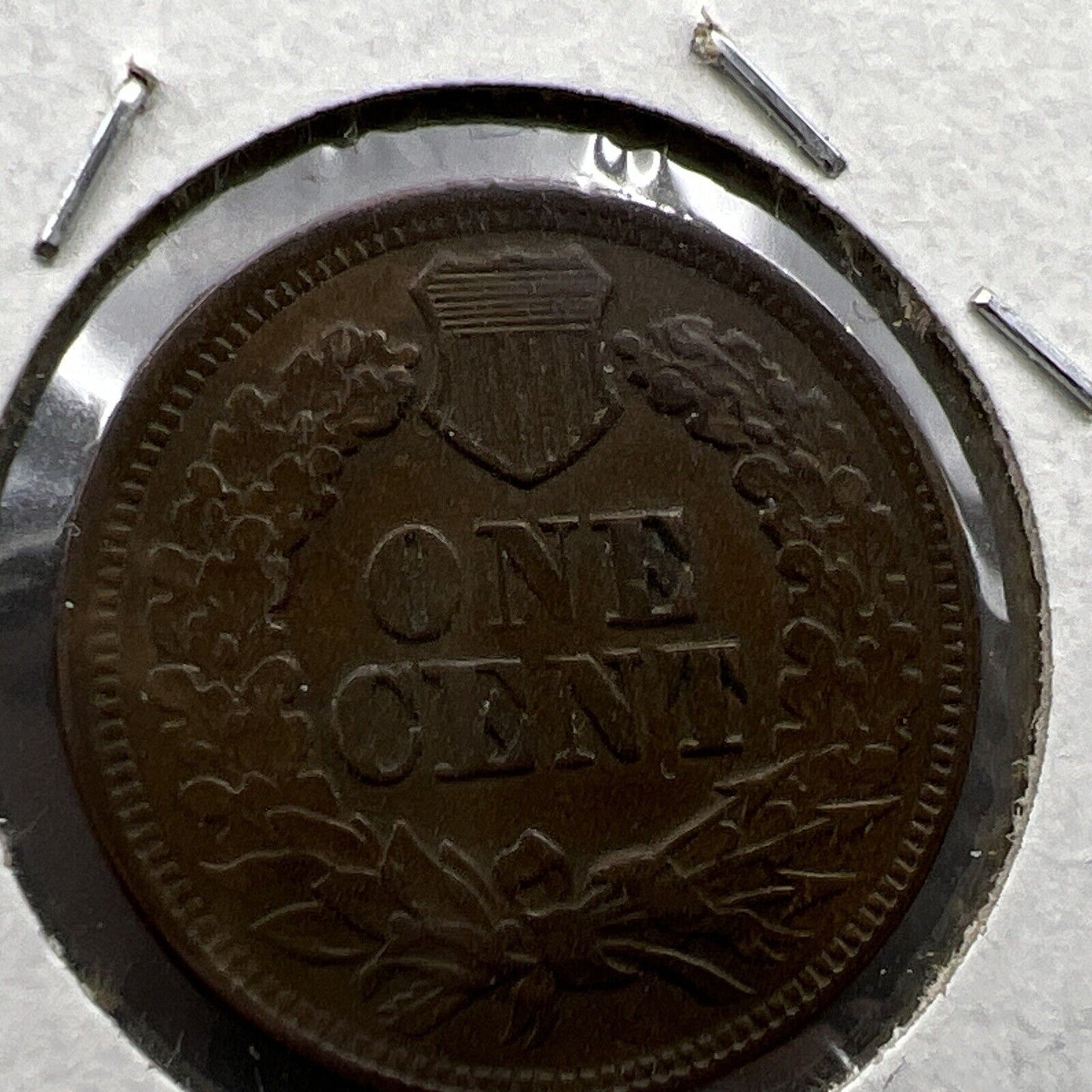 1870 1c Indian Cent Coin AU About UNC Semi Key Date