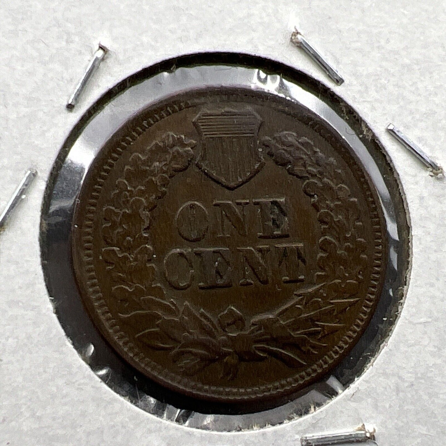 1870 1c Indian Cent Coin AU About UNC Semi Key Date