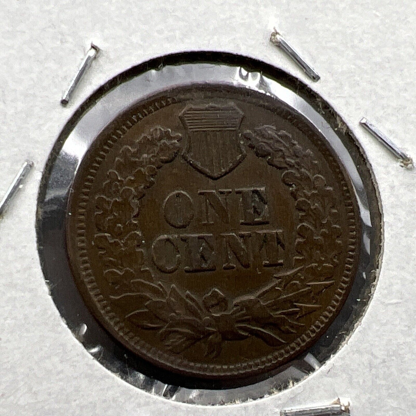 1870 1c Indian Cent Coin AU About UNC Semi Key Date