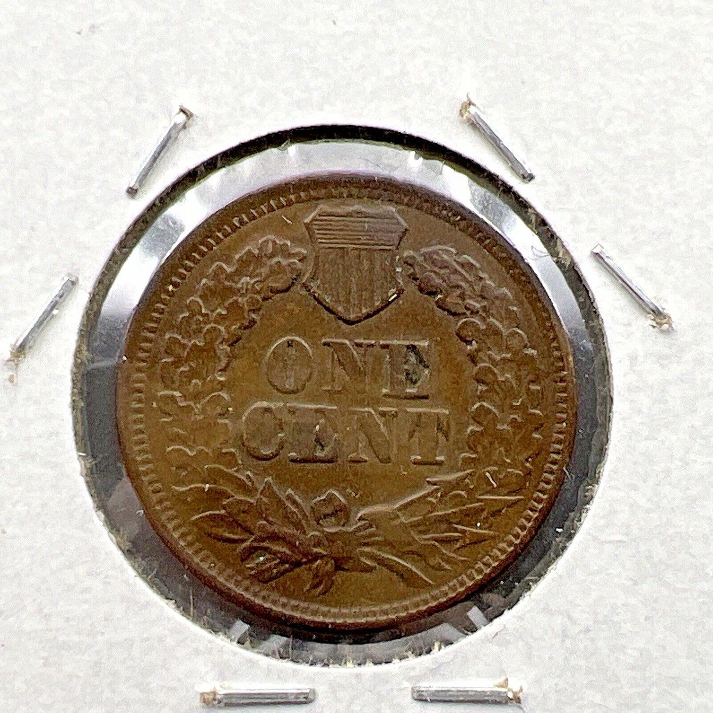 1870 1c Indian Cent Coin AU About UNC Semi Key Date