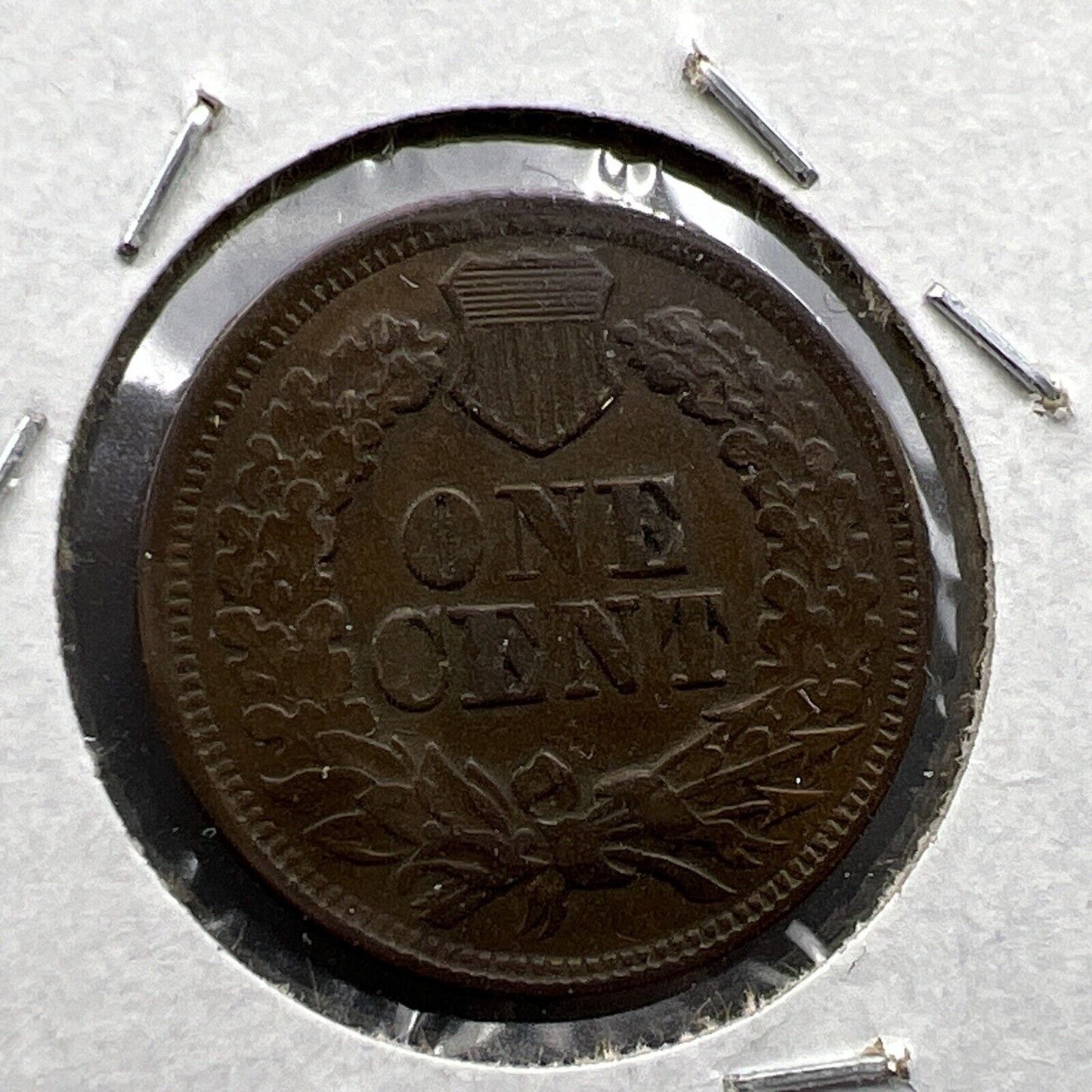 1870 1c Indian Cent Coin AU About UNC Semi Key Date