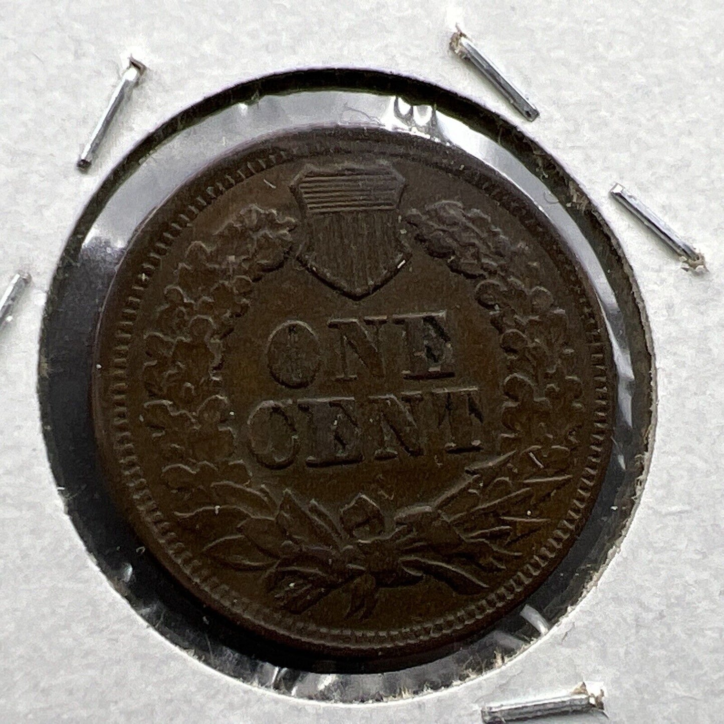 1870 1c Indian Cent Coin AU About UNC Semi Key Date