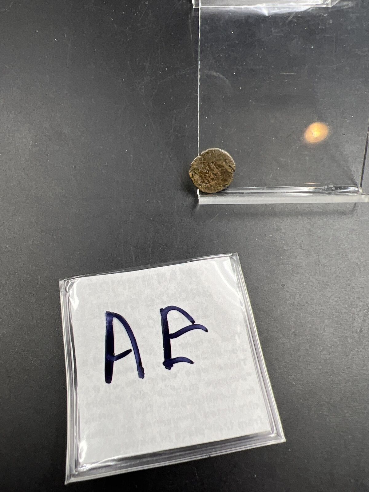 AE 4 Roman Bronze Coin Very circulated (c. 317-498) SKU#AE1212024