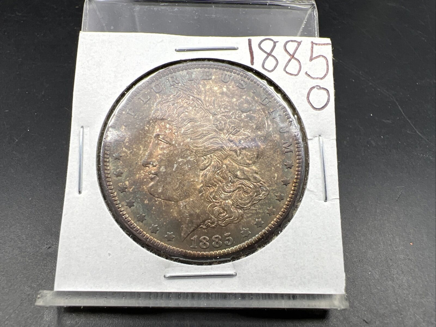 1885 O $1 Morgan silver Dollar Coin Choice BU UNC PQ * Toning Toner