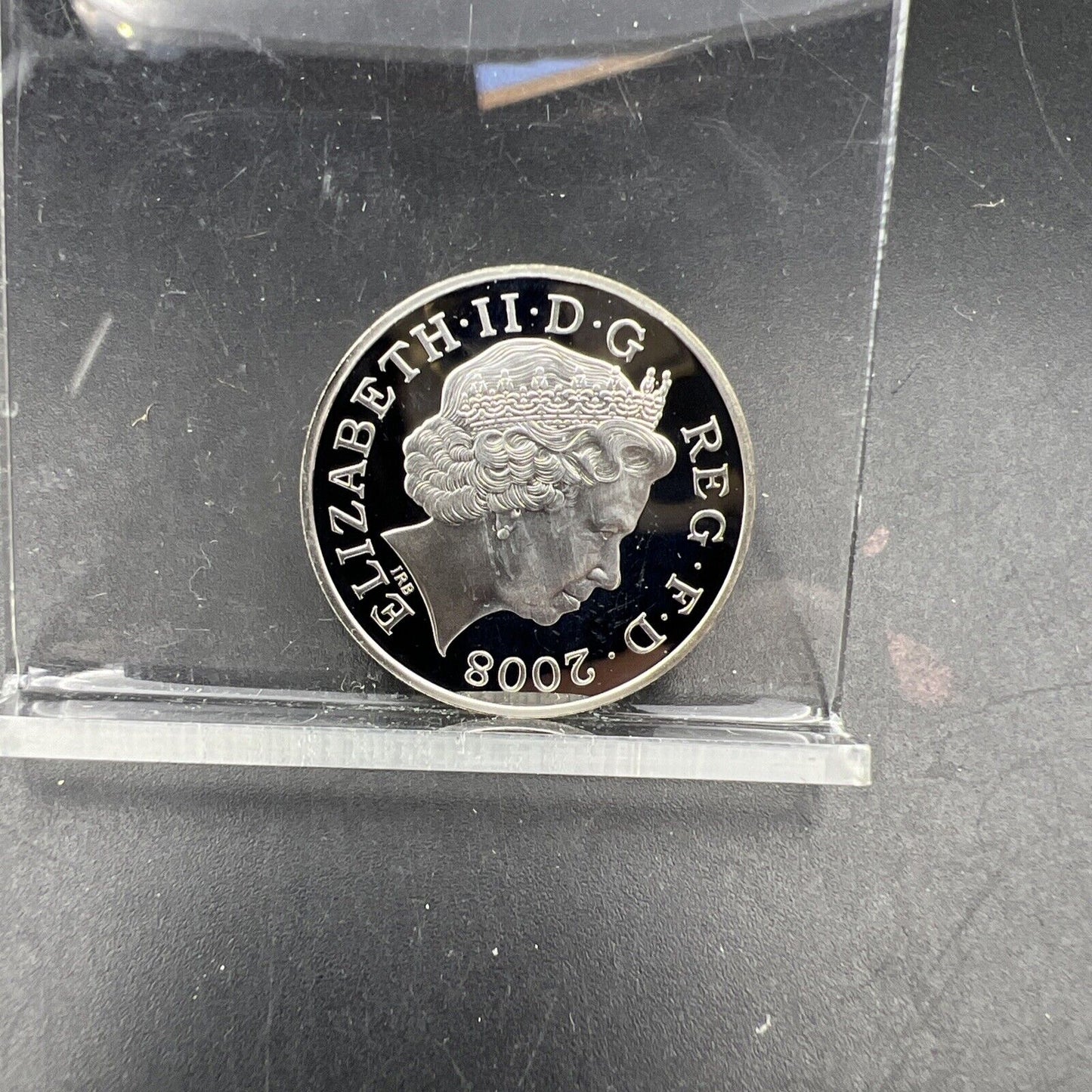 2008 Great Britain British Sterling Silver 2 Pence Coin Gem Proof Royal Shield