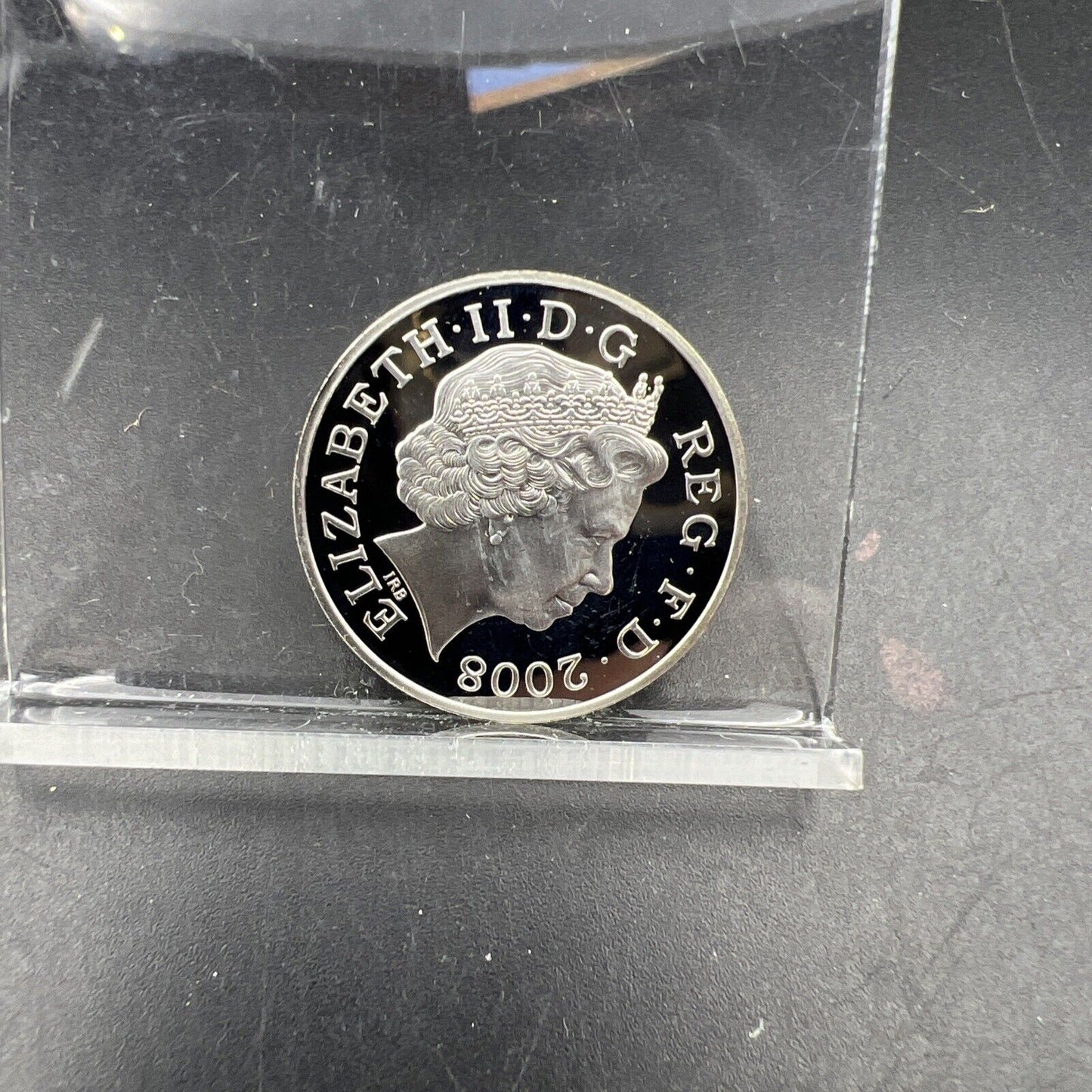 2008 Great Britain British Sterling Silver 2 Pence Coin Gem Proof Royal Shield