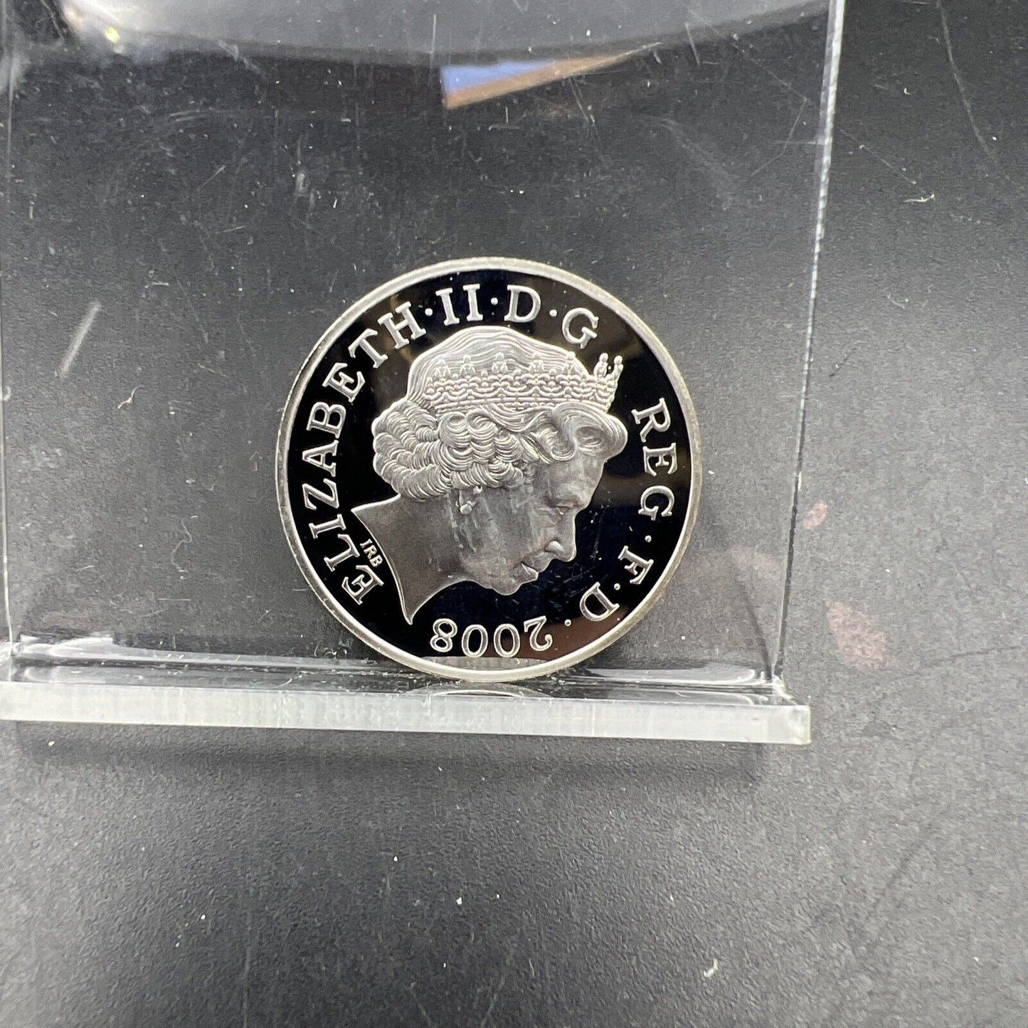 2008 Great Britain British Sterling Silver 2 Pence Coin Gem Proof Royal Shield