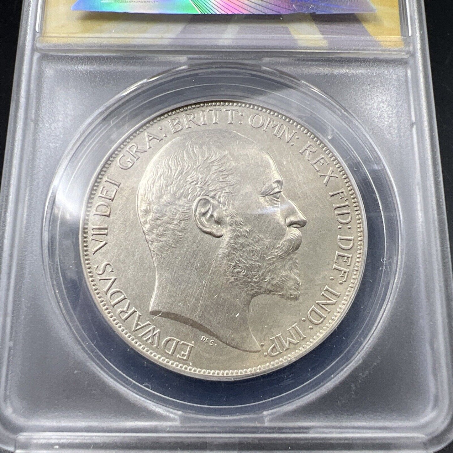 1902 Great Britain Silver Crown ANACS PF60 Matte Proof Coin