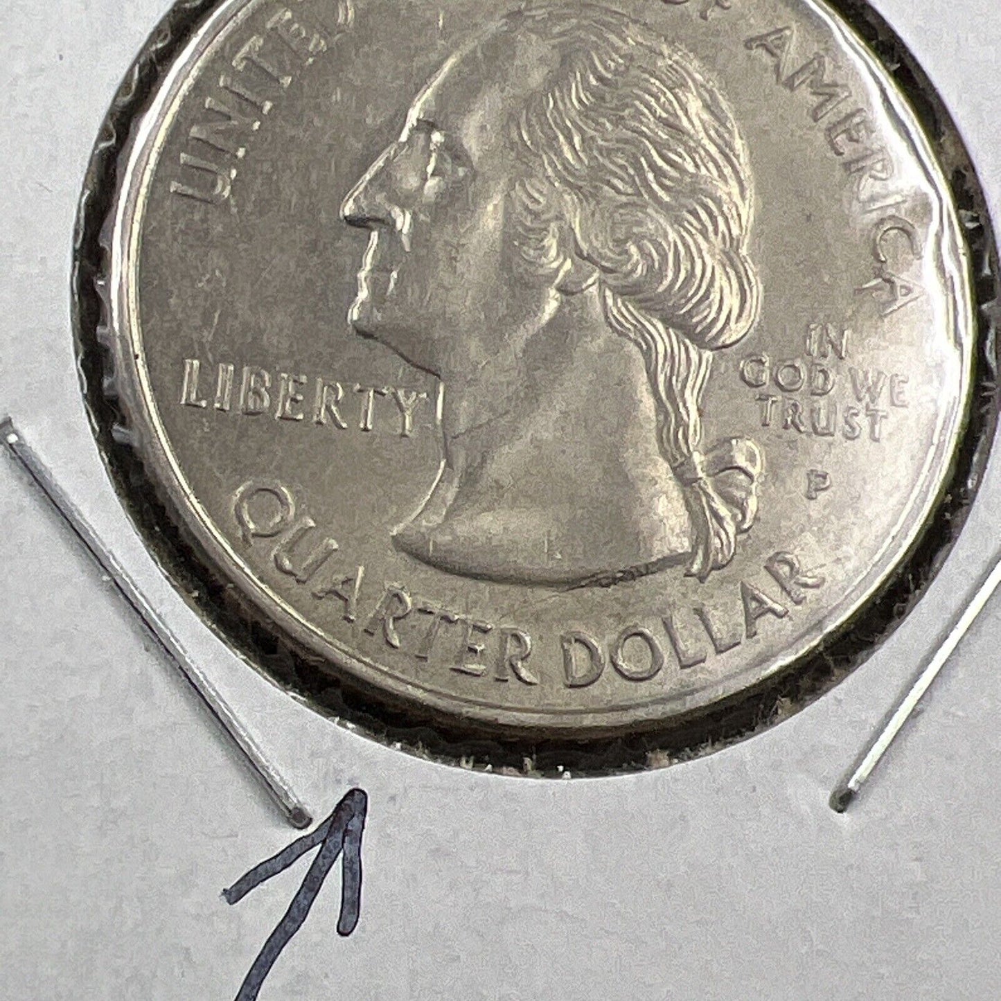 Learner's Set of 11 Minor Die Variety US Coins Die Chips & Cracks 25c 10c & 1c