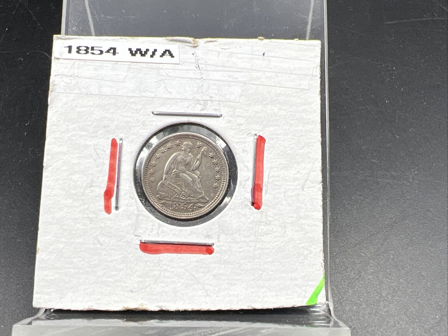 1854 P With Arrows Seated Liberty Half Dime Coin Choice XF EF Extra Fine Circ