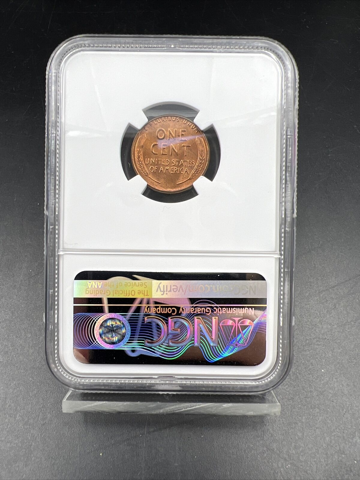 1955 P Lincoln Wheat Cent Penny Coin NGC MS66 RD Gem BU Certified Some Toning