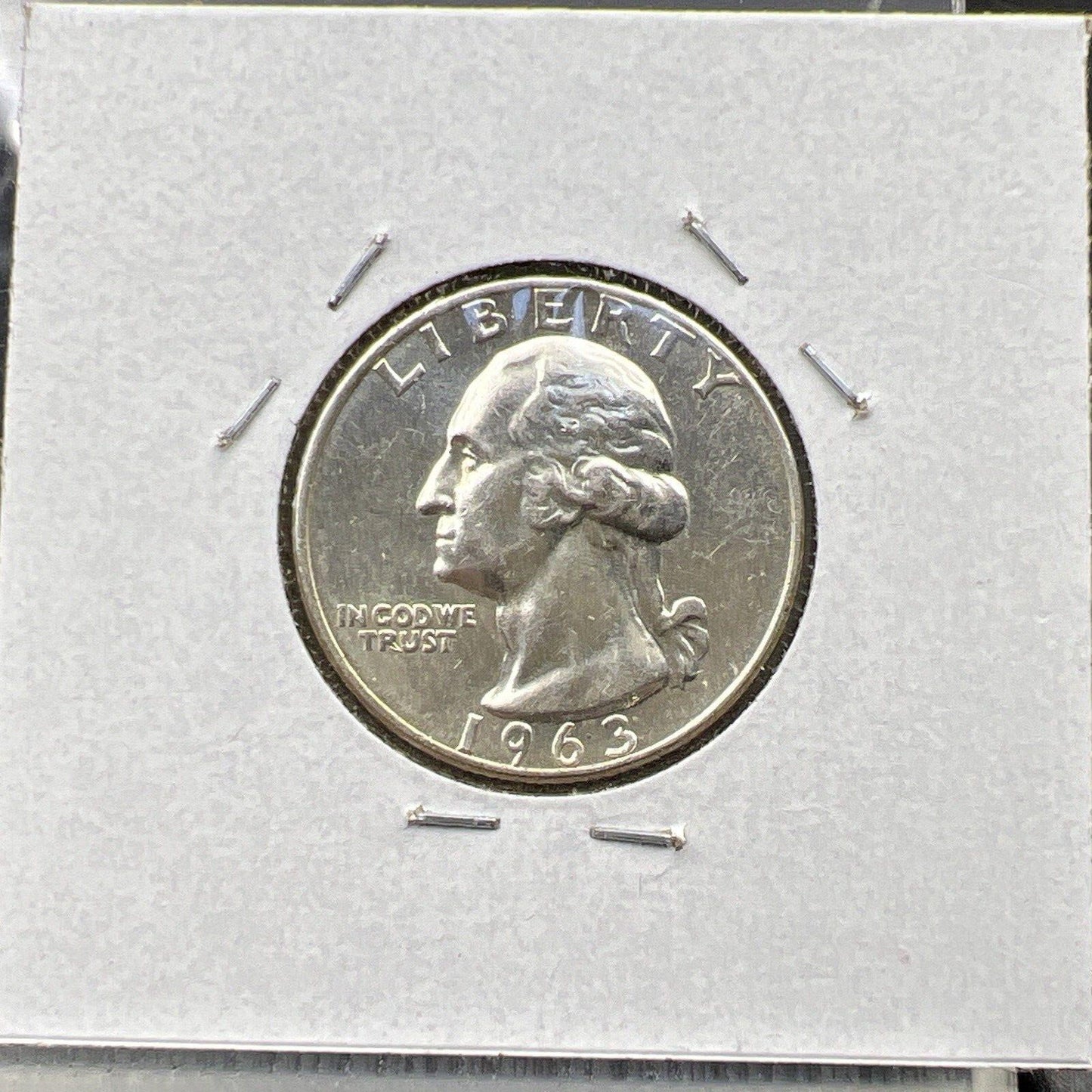 1963 P 25C Washington Quarter Silver Coin Choice BU Uncirculated Type B Rev #1