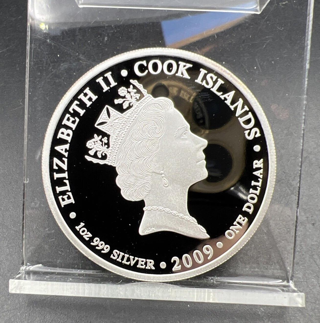 2009 Cook Islands 1 oz .999 Silver Gem Proof Round A New World Perth Mint