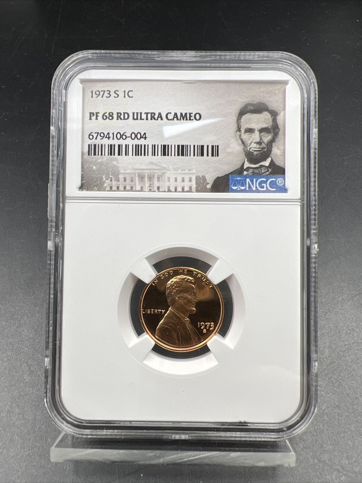 1973 S 1c Lincoln Memorial Cent Penny NGC PF68 UCAM Ultra Cameo