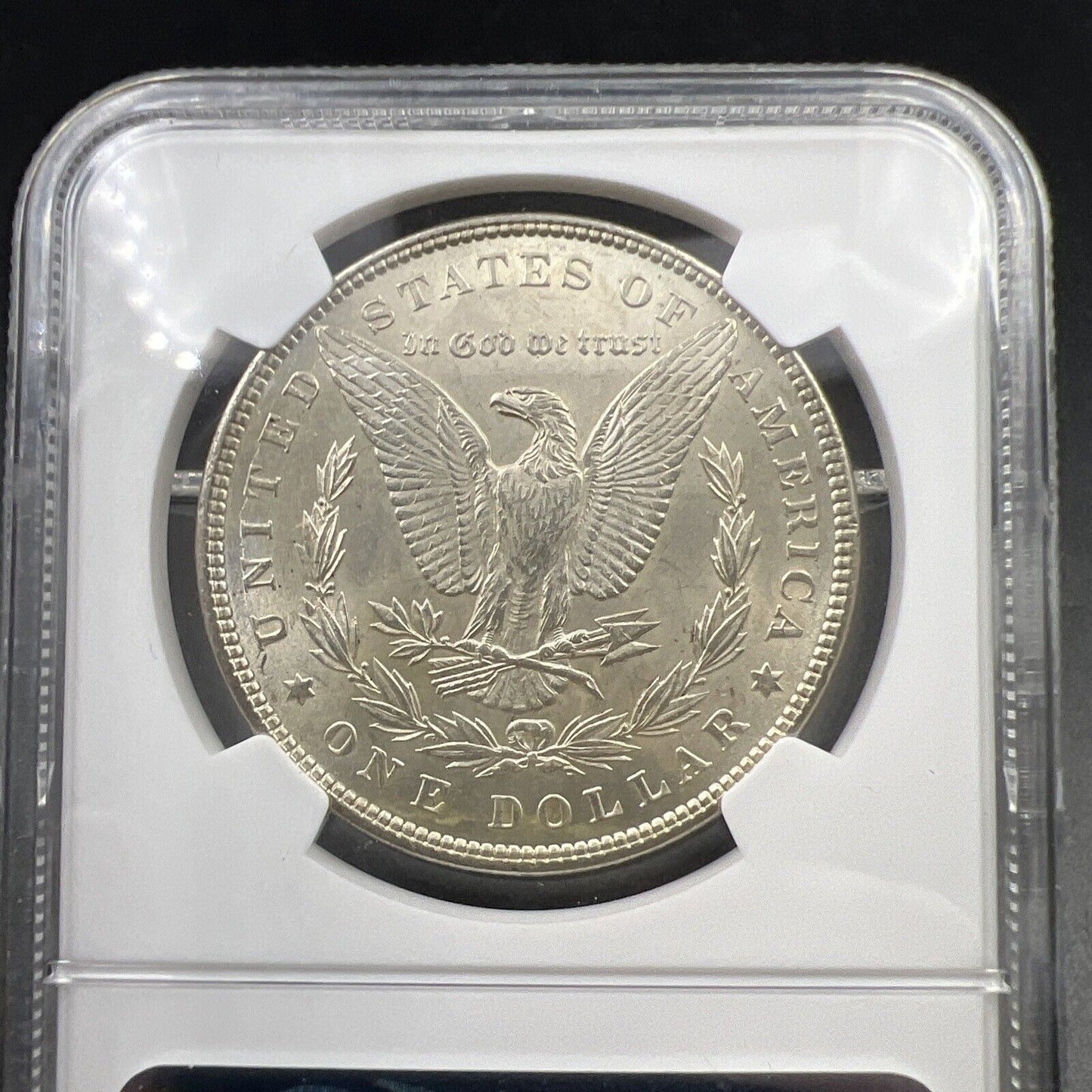 1897 $1 Morgan Silver Dollar Coin UNC Details VAM 8 Double Die Obverse Stars