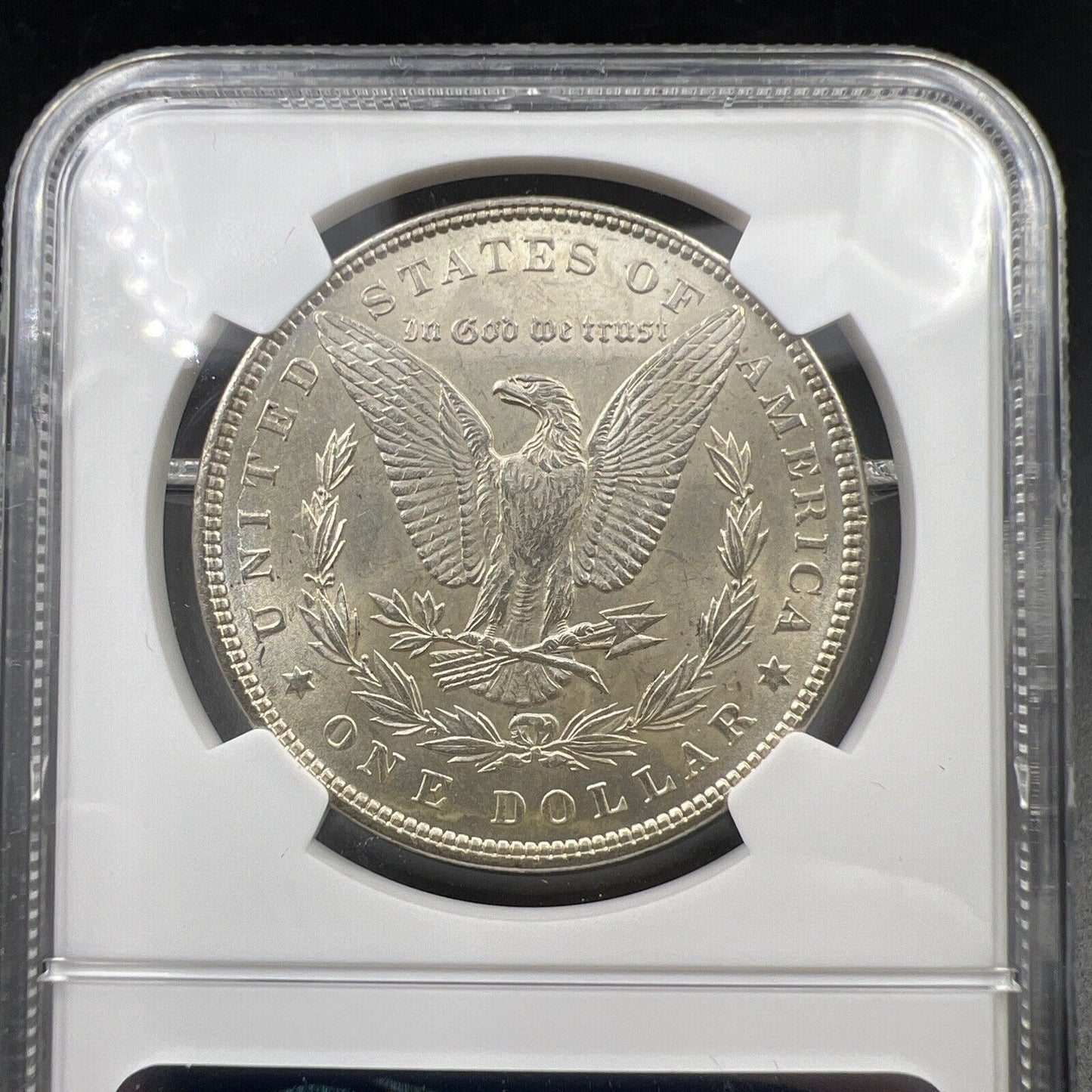 1897 $1 Morgan Silver Dollar Coin UNC Details VAM 8 Double Die Obverse Stars