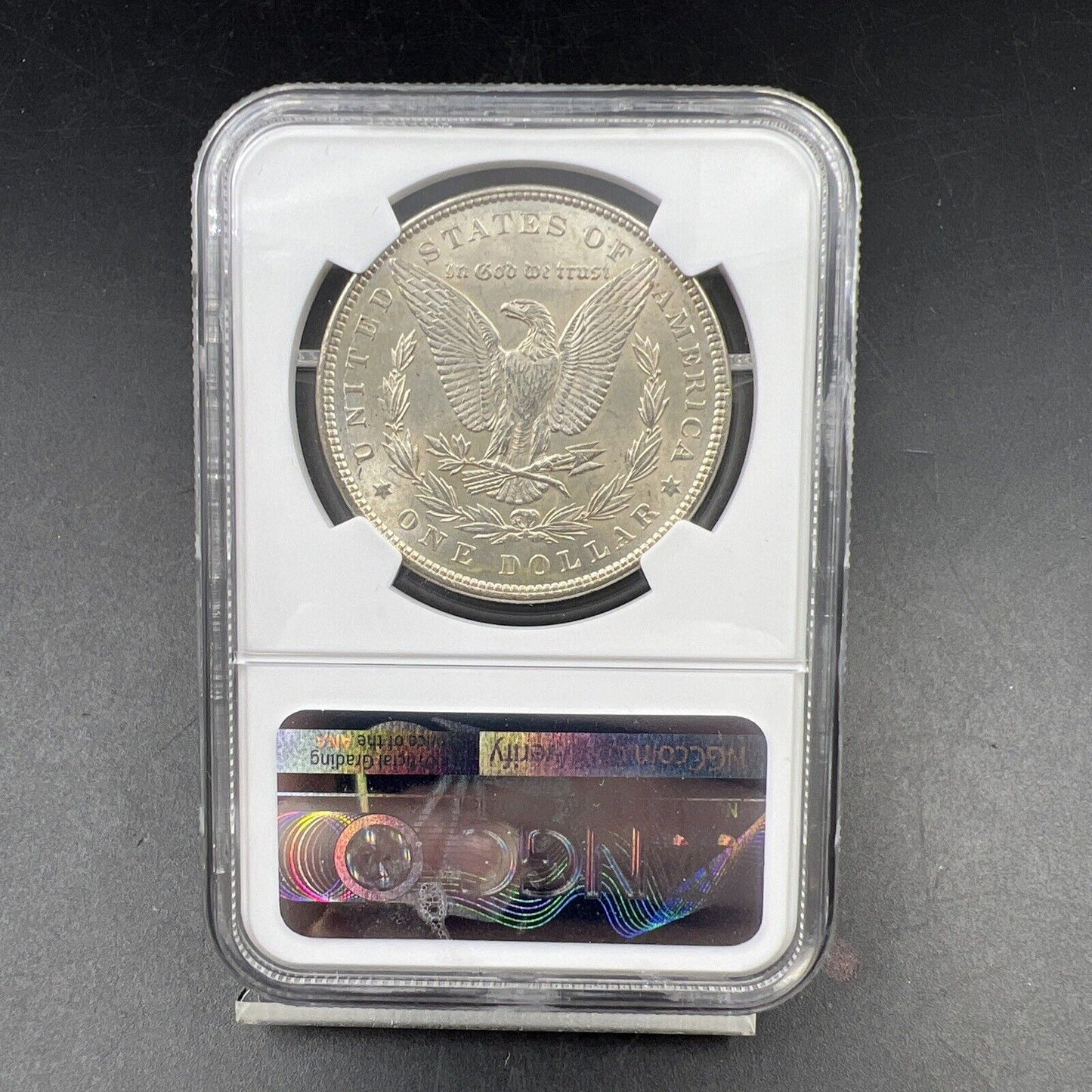 1897 $1 Morgan Silver Dollar Coin UNC Details VAM 8 Double Die Obverse Stars