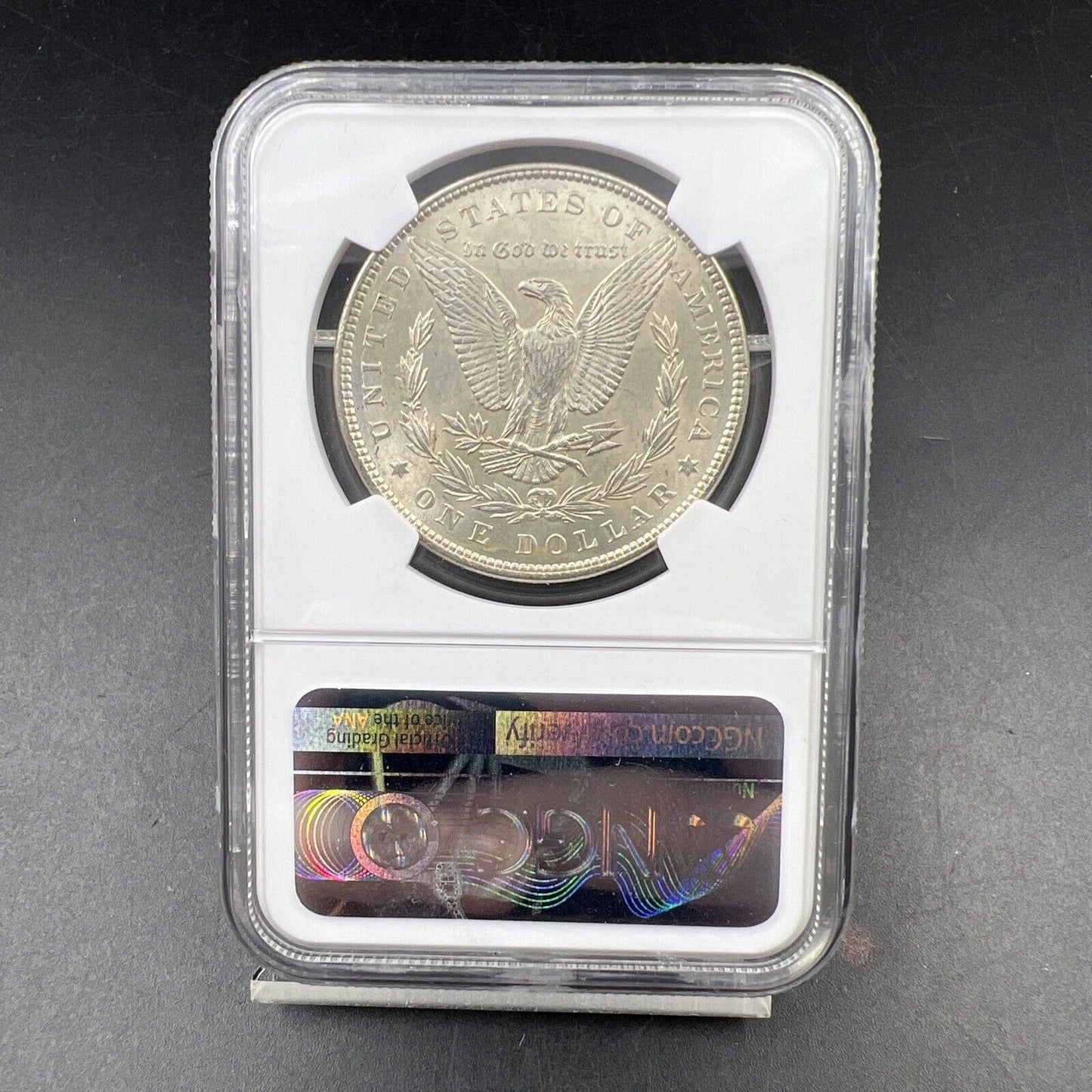 1897 $1 Morgan Silver Dollar Coin UNC Details VAM 8 Double Die Obverse Stars