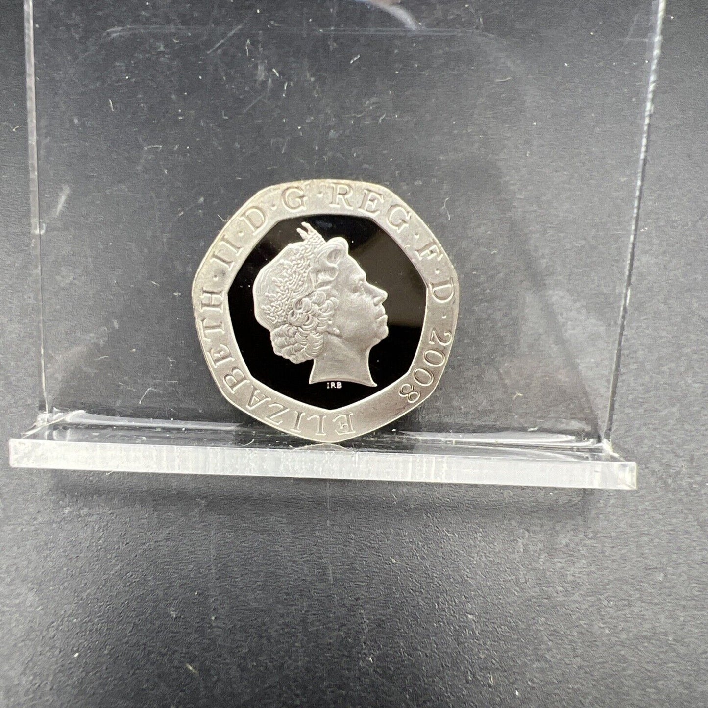 2008 20 Pence Gem Proof Sterling Silver Piedfort Coin United Kingdom