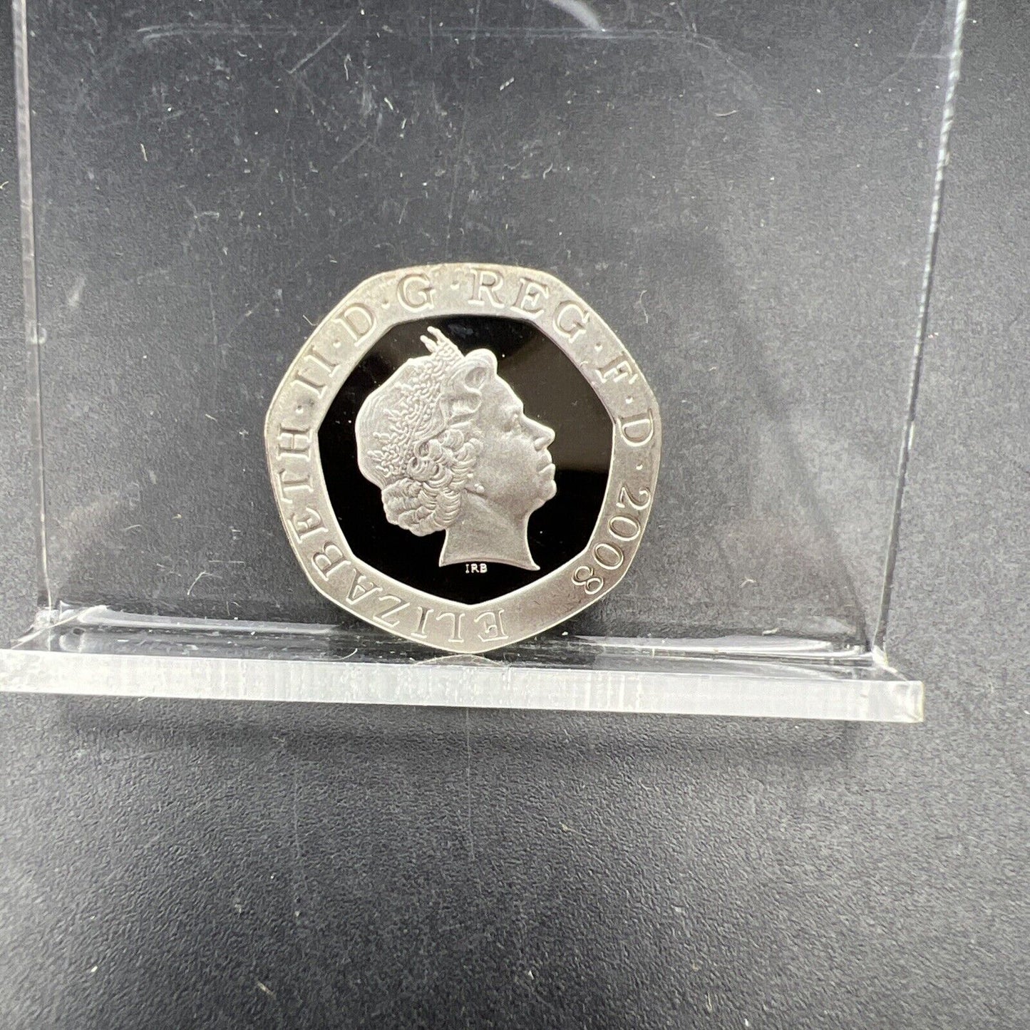2008 20 Pence Gem Proof Sterling Silver Piedfort Coin United Kingdom