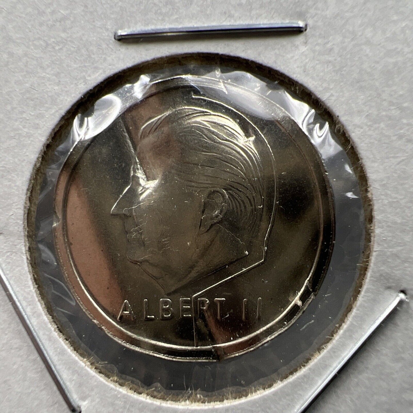 Belgium Waffle Waffled Error Coin 1994 1 Franc UNC #C
