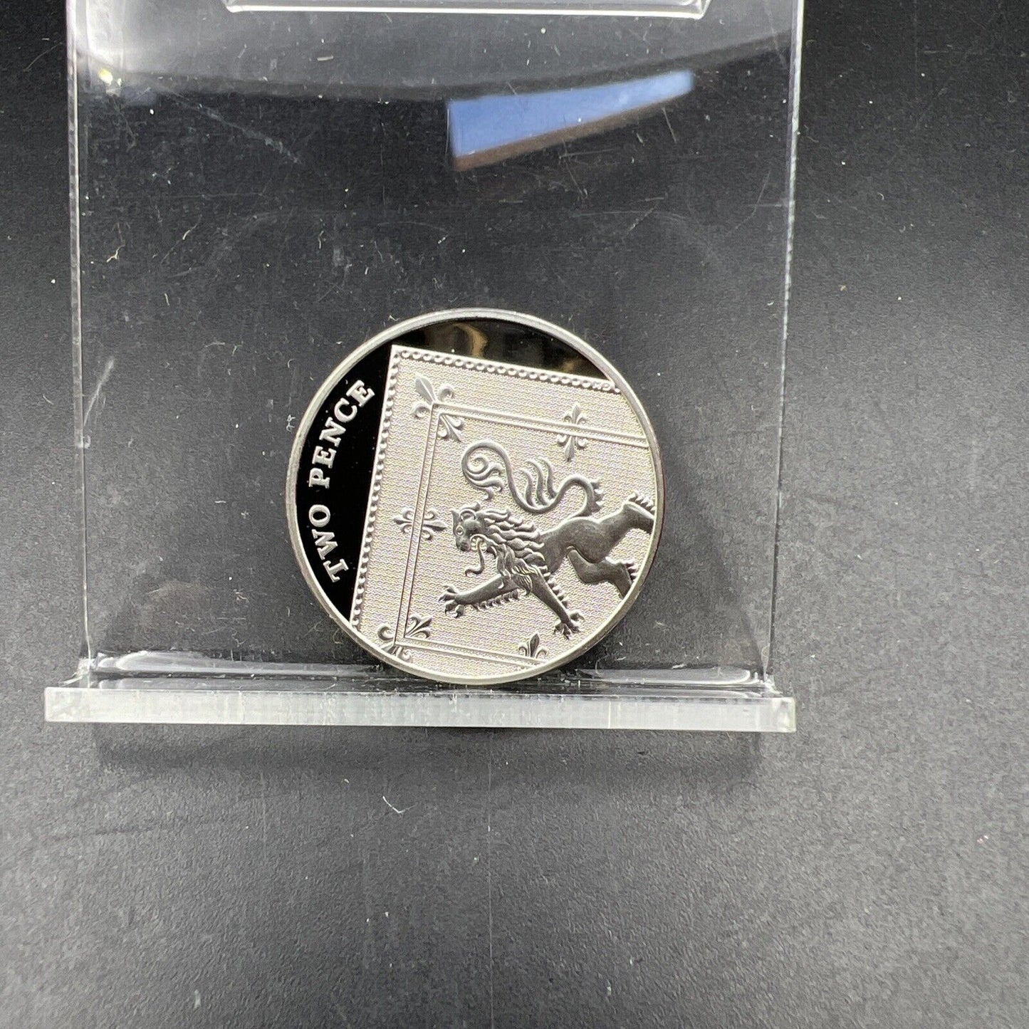 2008 Piedfort 2p United Kingdom Sterling Silver 2 Pence Coin Gem Royal Shield