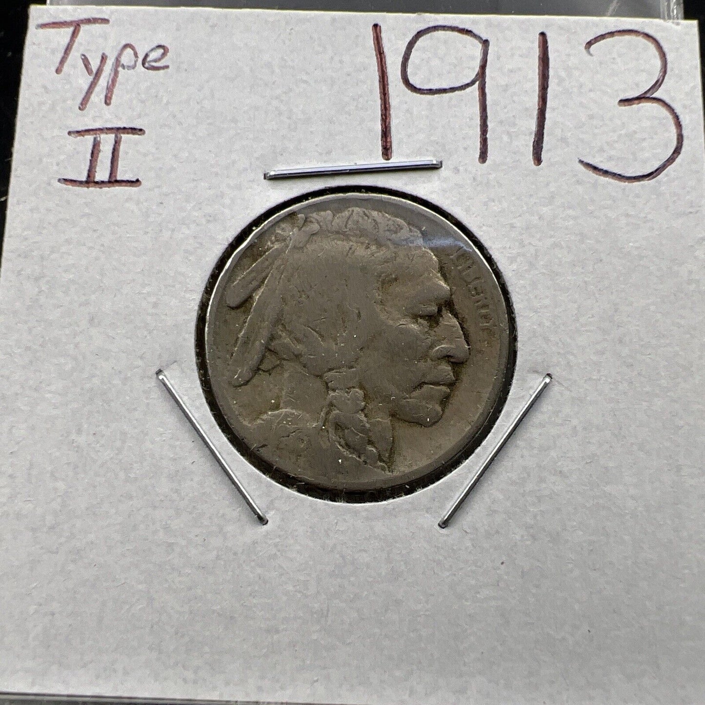 1913 P 5c Buffalo Indian Head Nickel Five Cent Coin CH Good / VG Circ Type 2