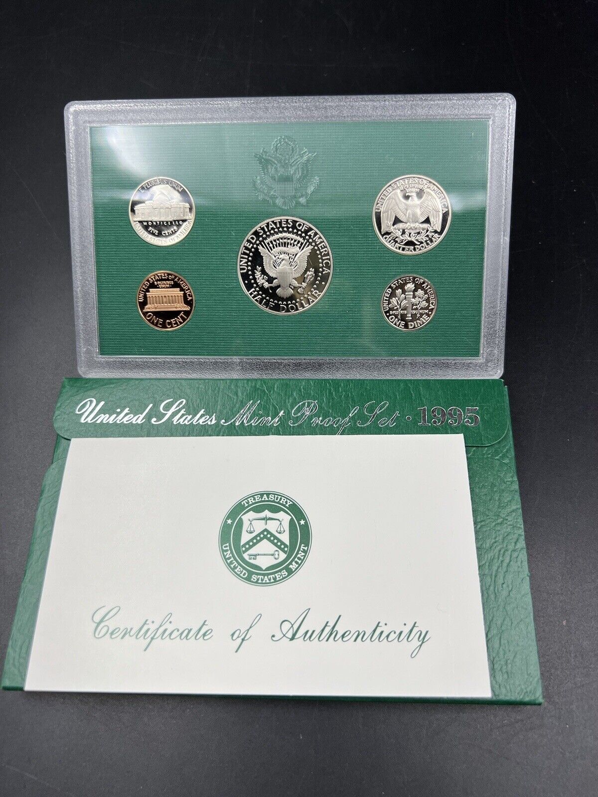 1995 S US Mint GEM Proof Set 5 Coin Clad Complete OGP