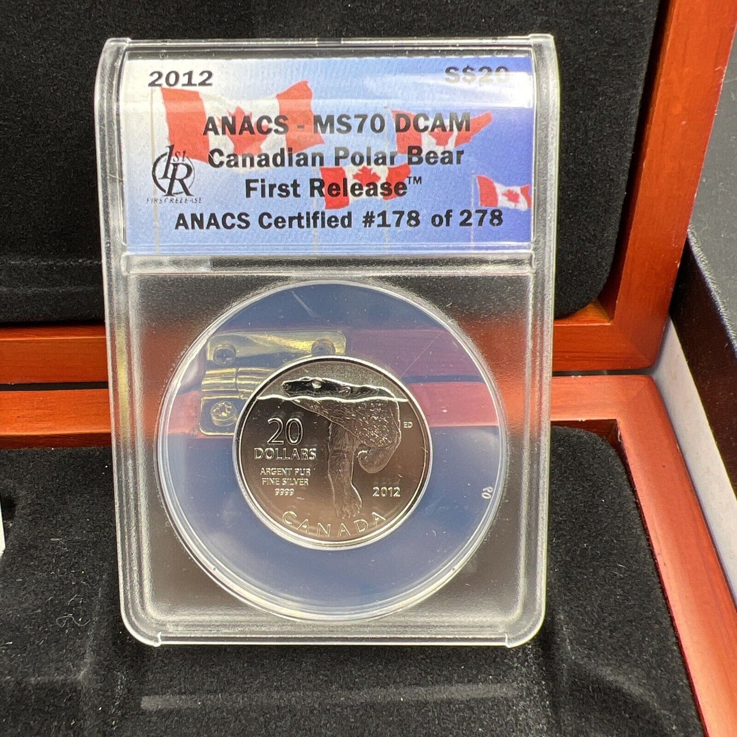 3 Coin Set 2011 2012 $20 Canada Silver Canoe Polar Bear & Last Penny MS70 ANACS