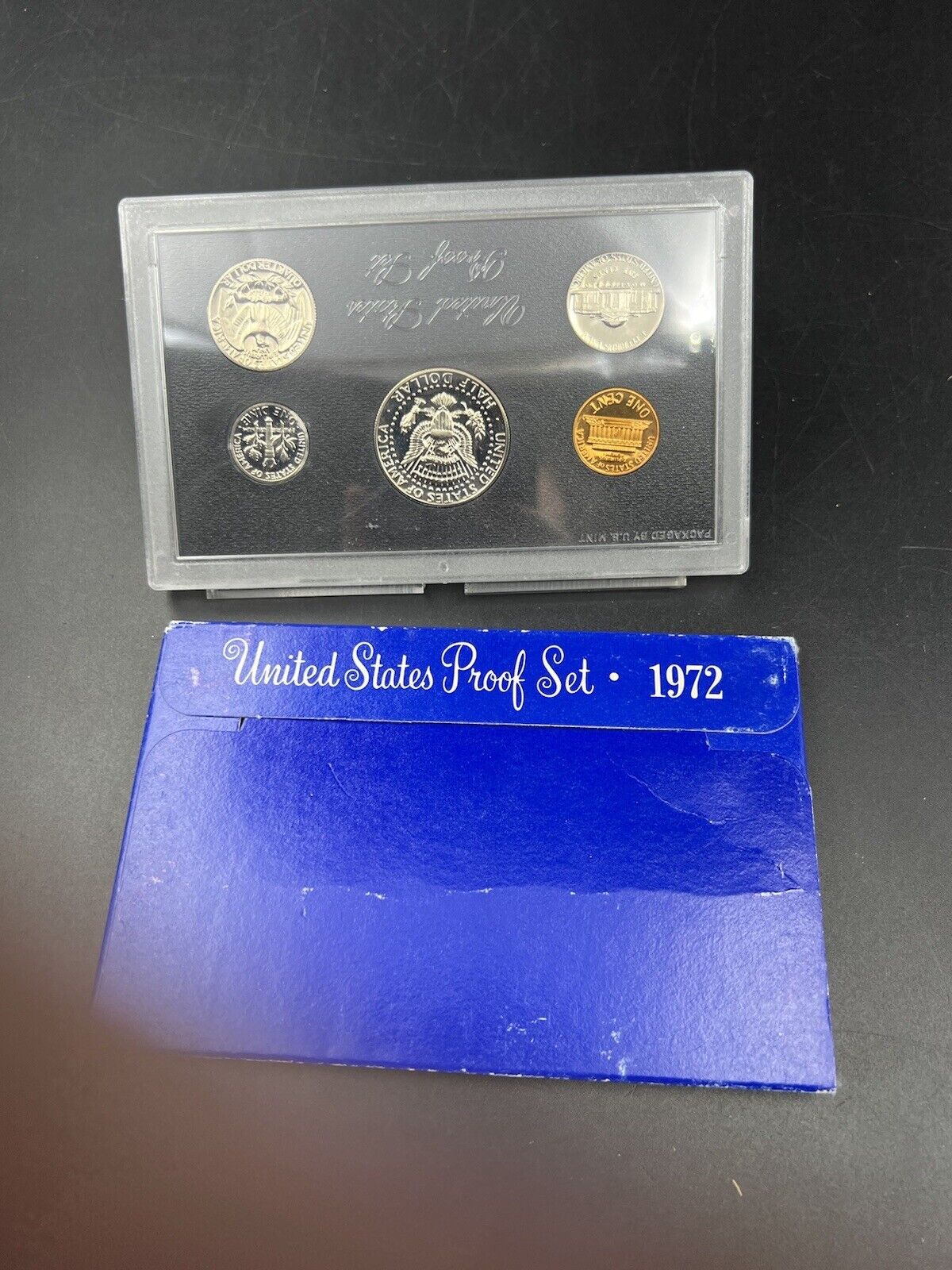 1972 S US Mint GEM Proof Set 5 Coin Complete OGP
