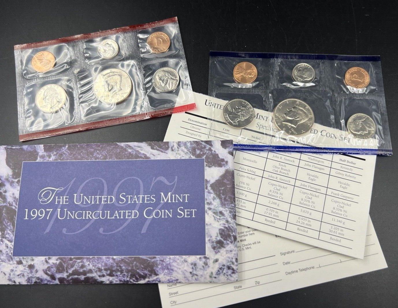 1997 P & D Mint Set BU Unc Coins United States US Mint OGP