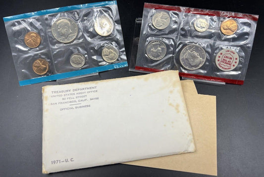1971 P & D Mint Set BU Unc CLAD Coins United States US Mint OGP