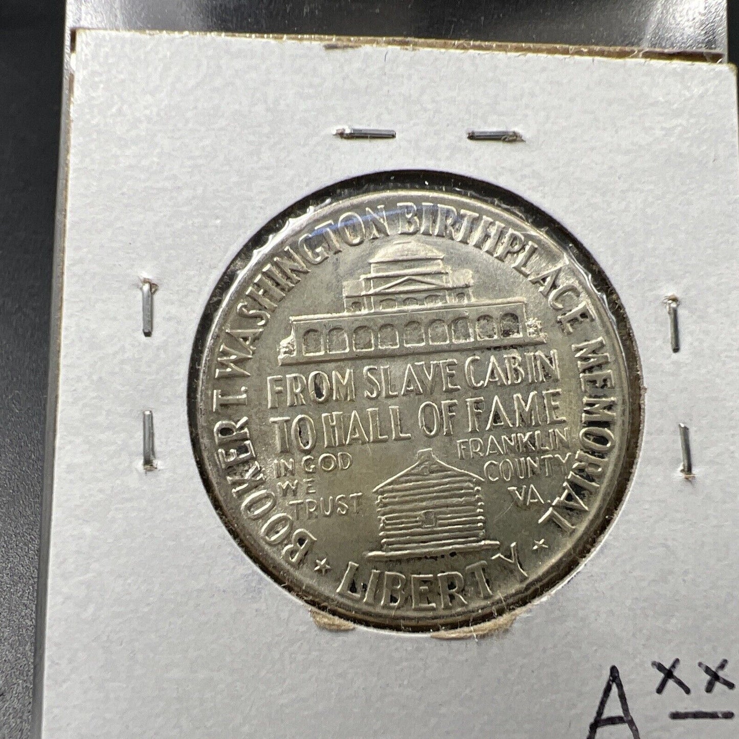1946 Booker T Washington USA Commemorative Silver Half Dollar Coin BU UNC Toned
