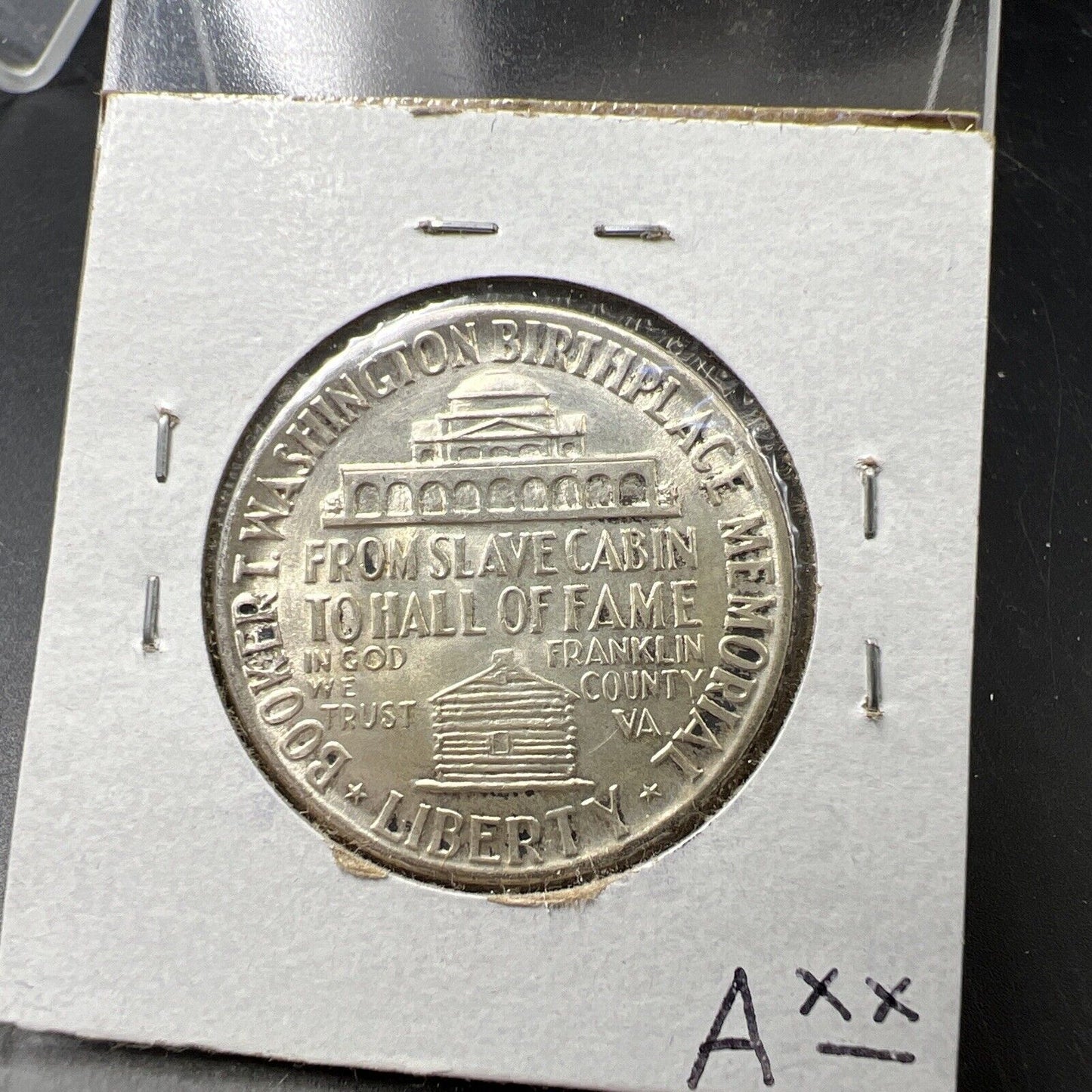 1946 Booker T Washington USA Commemorative Silver Half Dollar Coin BU UNC Toned