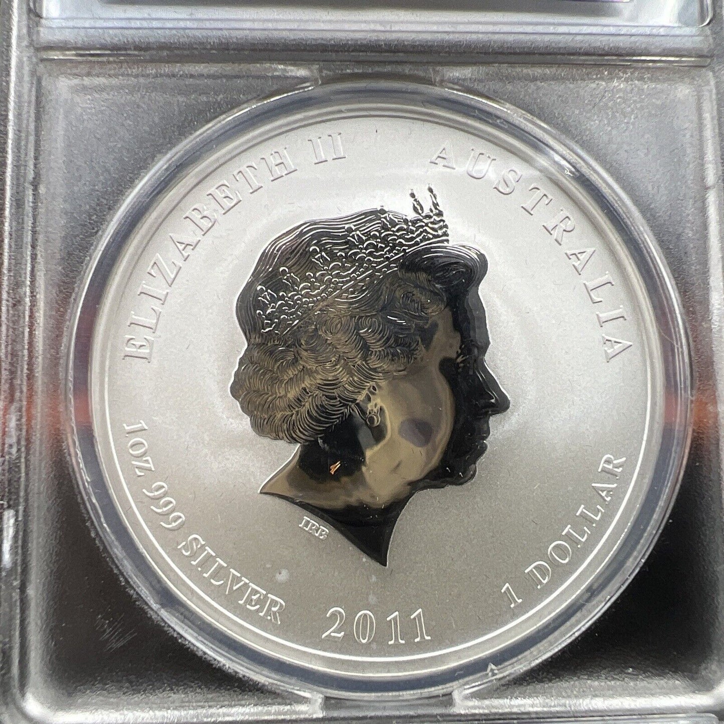 2011 1 oz Silver Australia Rabbit $1 Coin .999 ANACS MS70 DCAM in Display Box #7