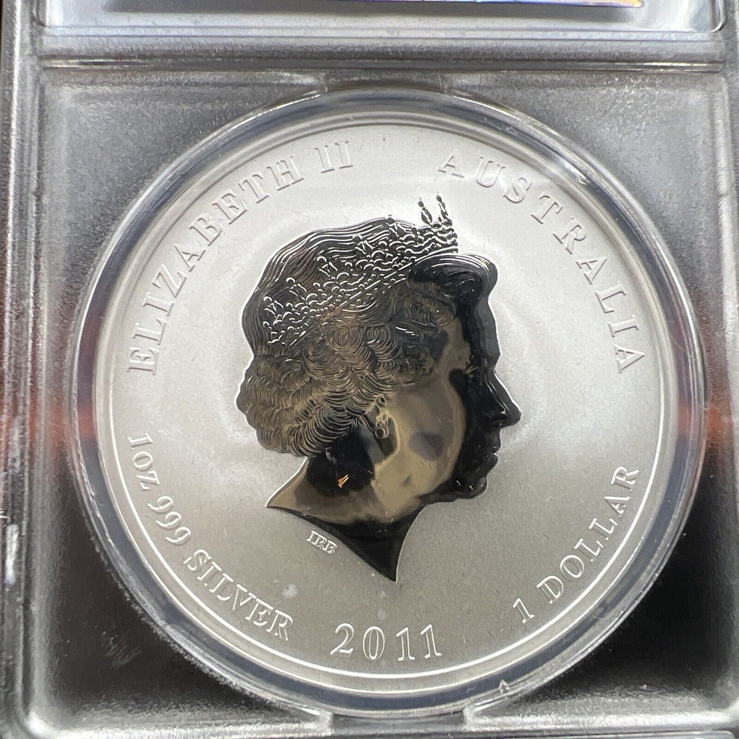 2011 1 oz Silver Australia Rabbit $1 Coin .999 ANACS MS70 DCAM in Display Box #7