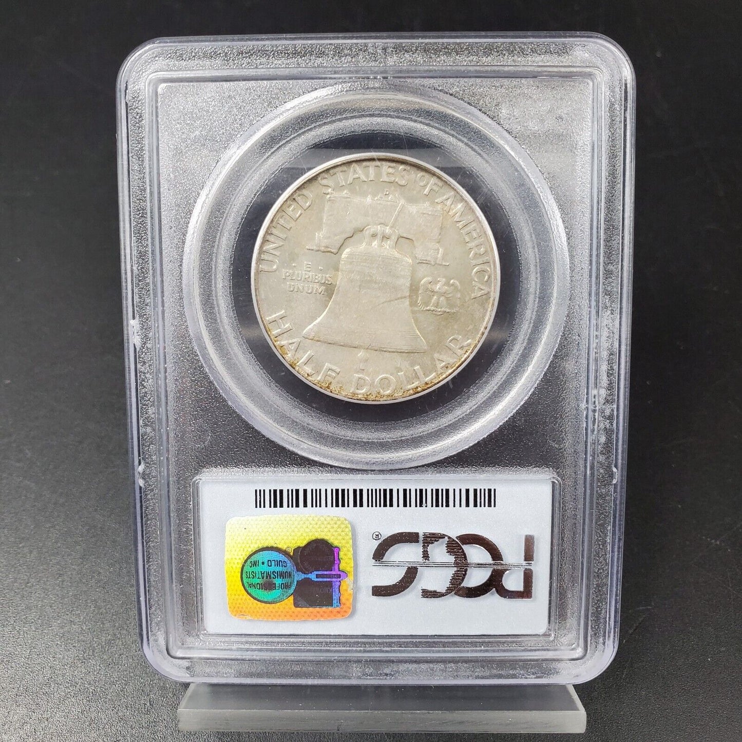 1957 D Franklin Silver Half Dollar Coin PCGS MS65 FBL Neat Toning Toner