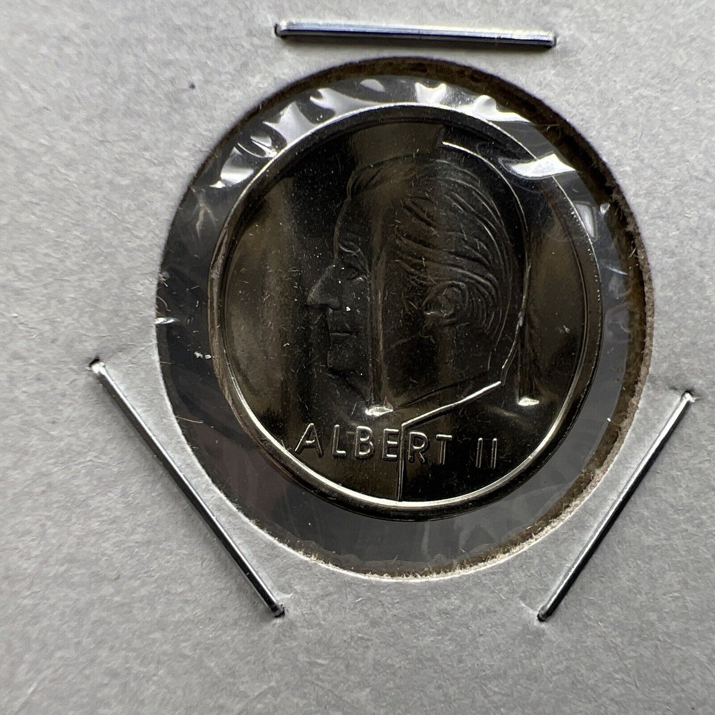 Belgium Waffle Waffled Error Coin 1999 1 Franc UNC #B