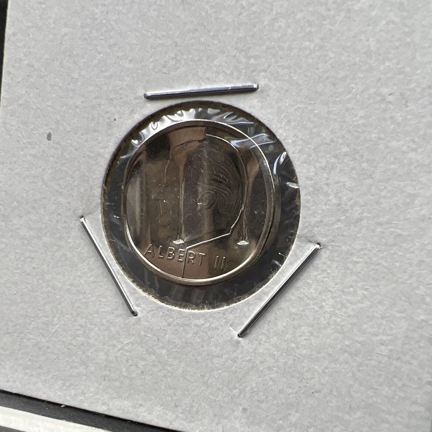 Belgium Waffle Waffled Error Coin 1999 1 Franc UNC #B