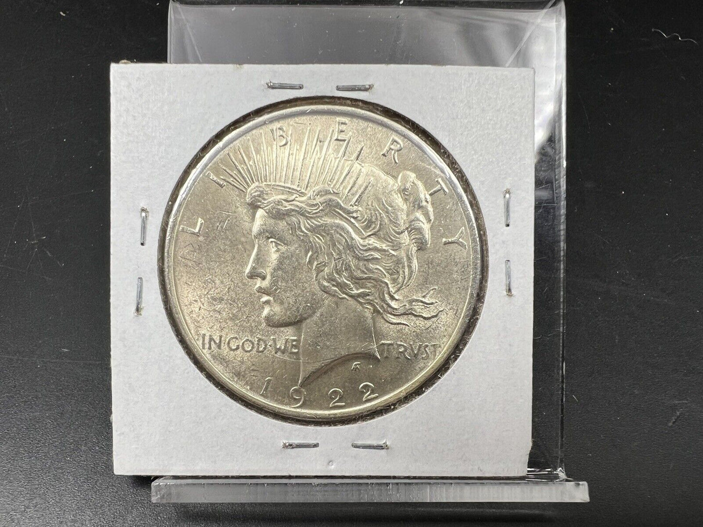 1922 P $1 Peace Silver Dollar Die Chip Break on Wing VAM Variety BU UNC
