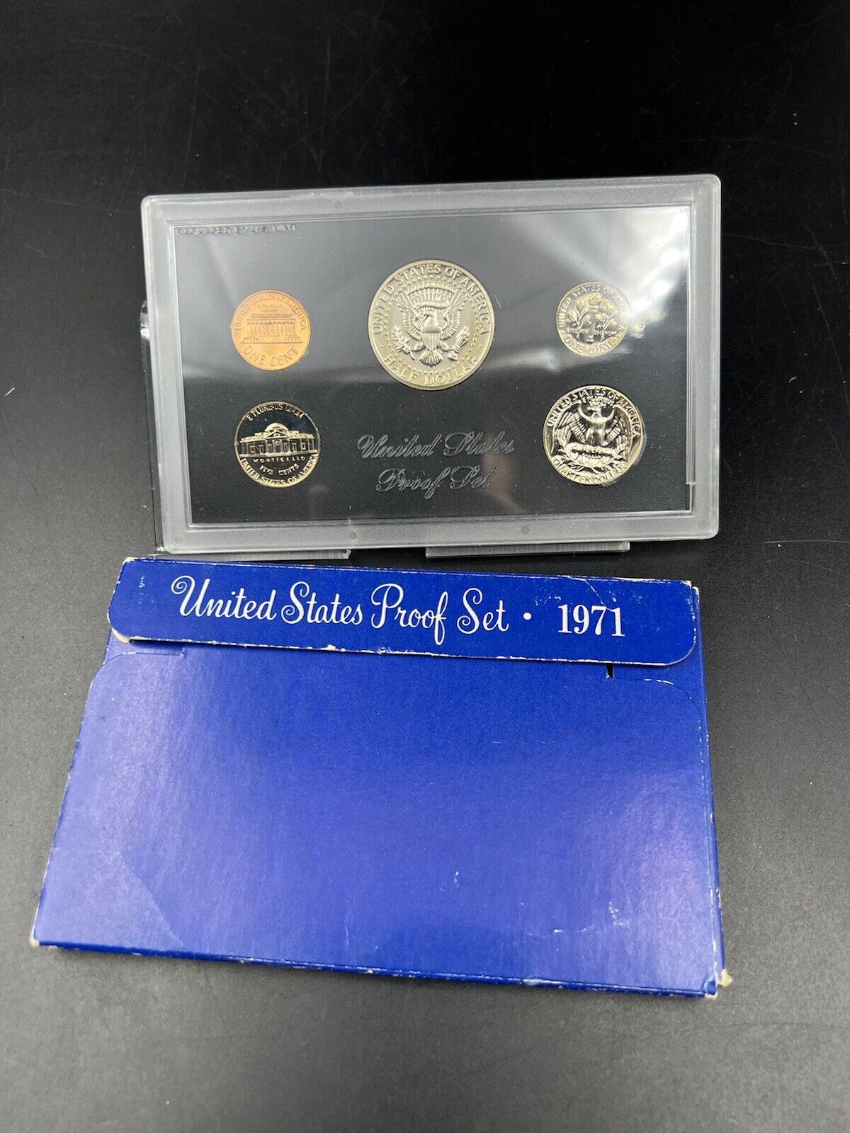 1971 S US Mint GEM Proof Set 5 Coin Complete OGP
