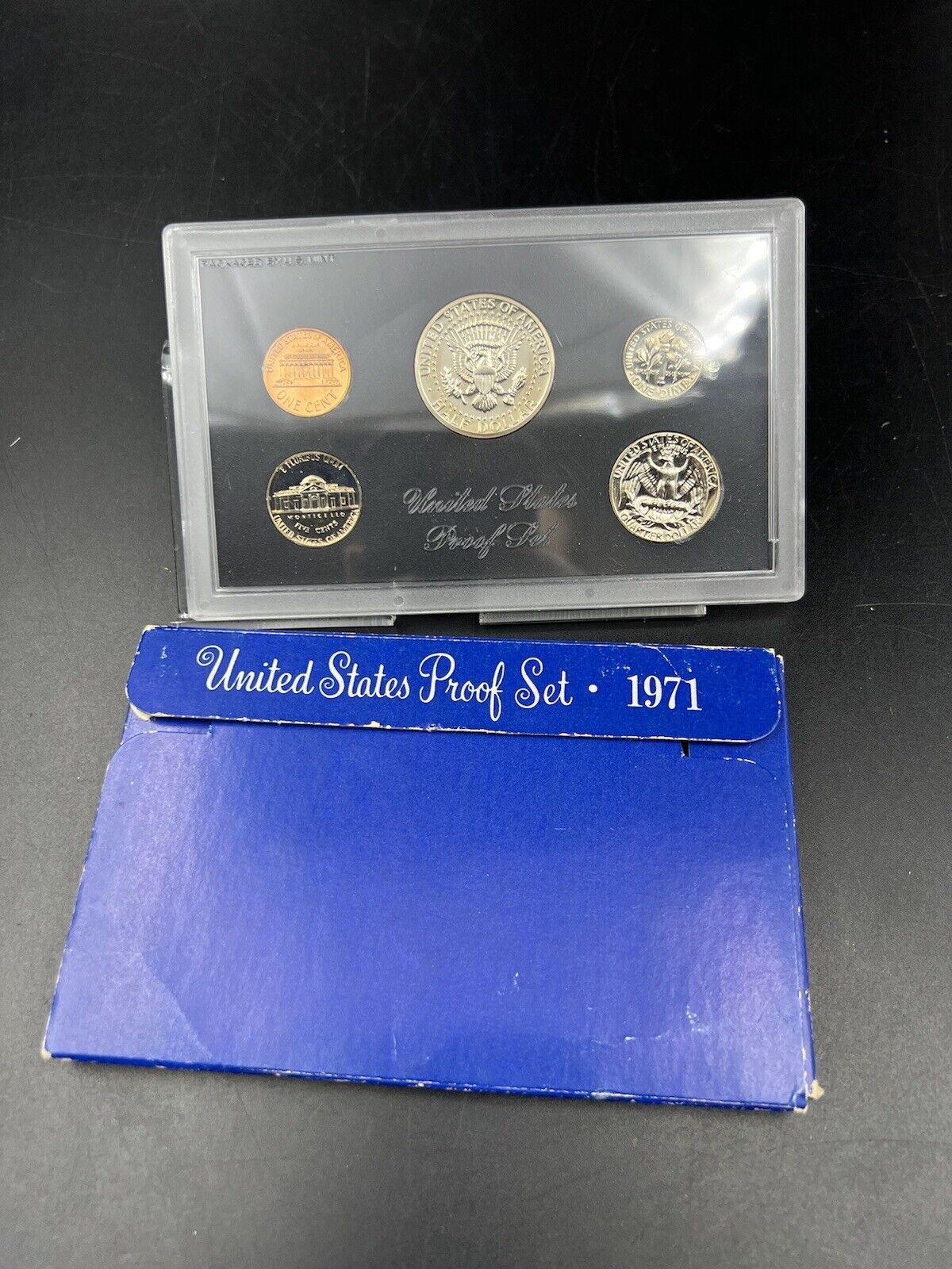 1971 S US Mint GEM Proof Set 5 Coin Complete OGP
